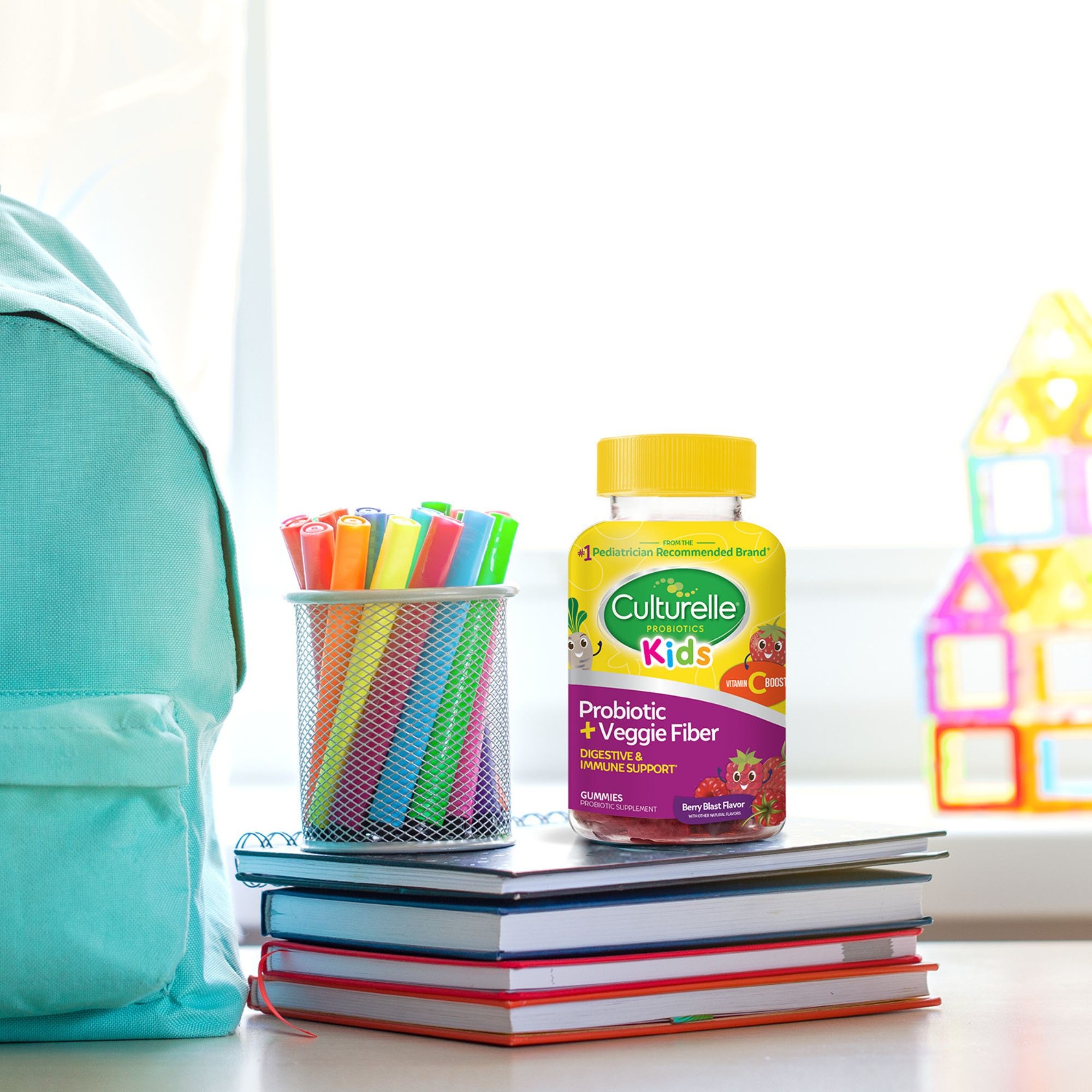 Culturelle Kids Probiotic + Veggie Fiber Gummies