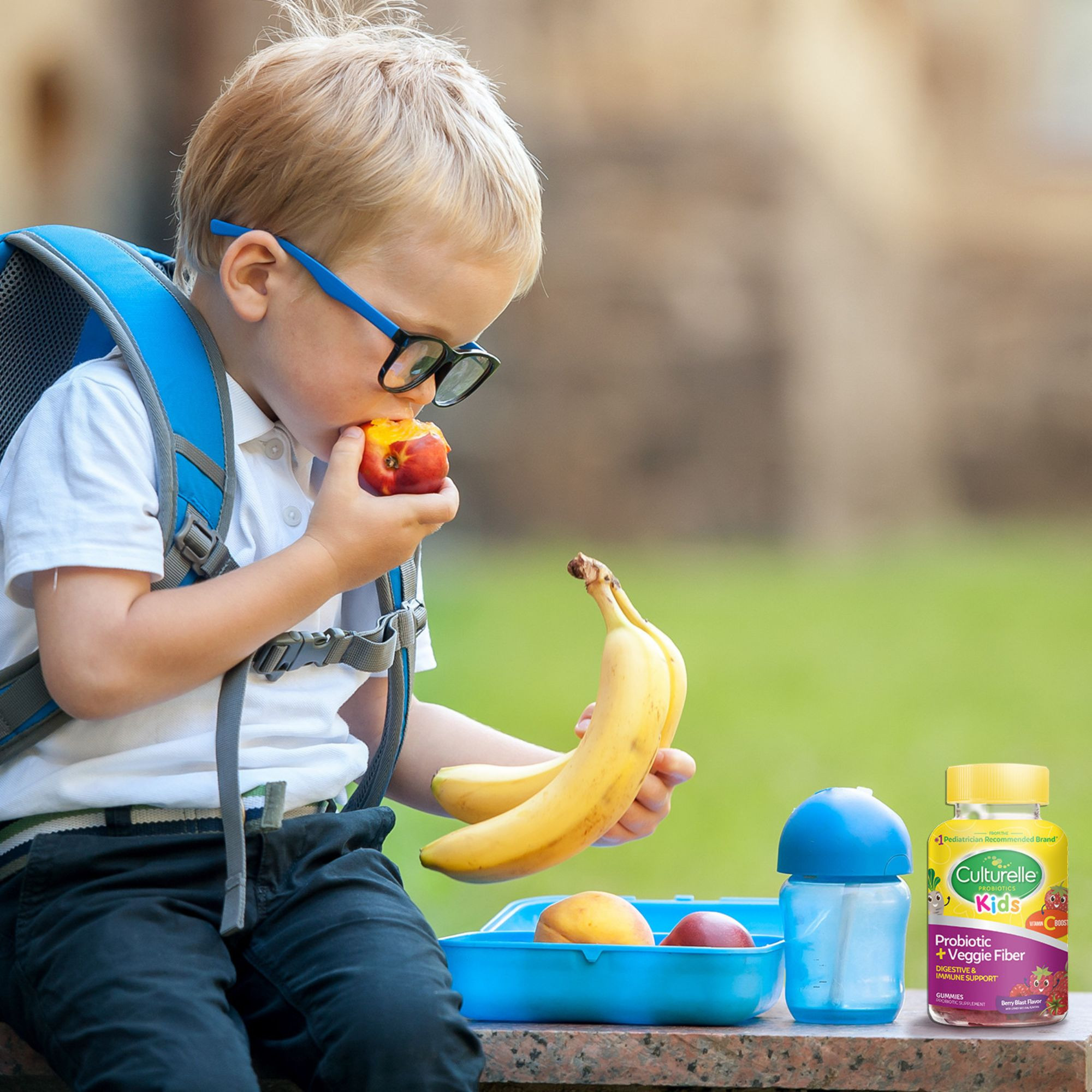 Culturelle Kids Probiotic + Veggie Fiber Gummies