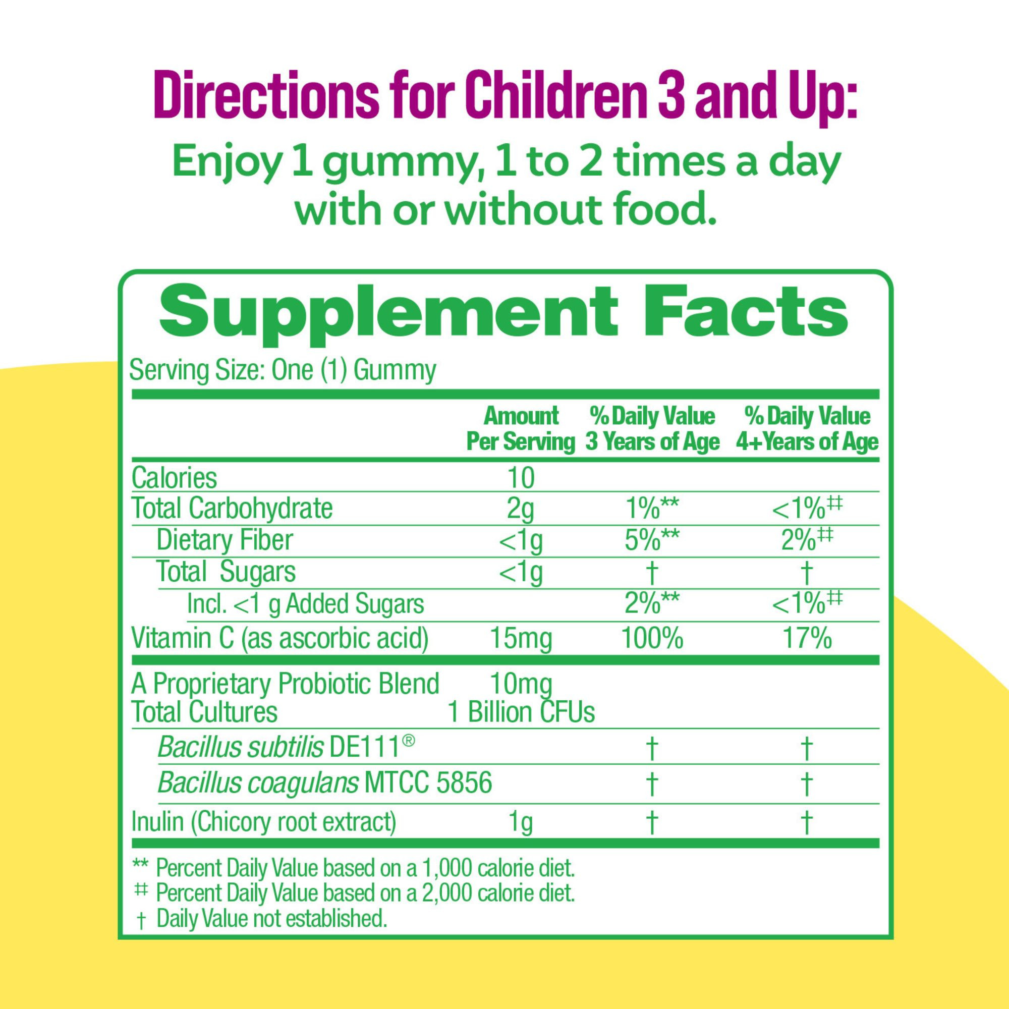 Culturelle Kids Probiotic + Veggie Fiber Gummies