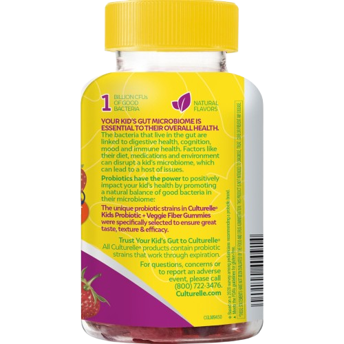 Culturelle Kids Probiotic + Veggie Fiber Gummies