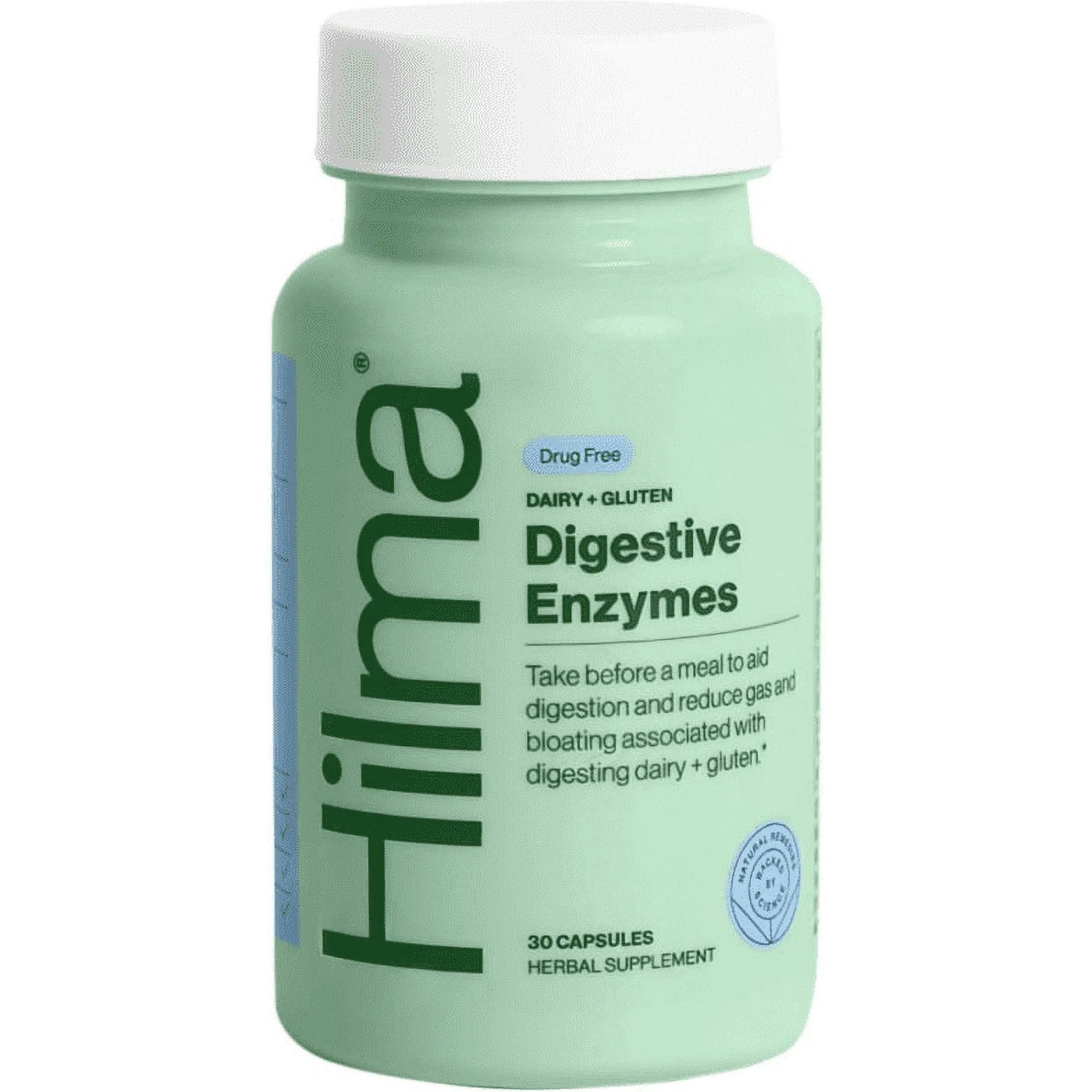 Hilma Dairy + Gluten Digestive Enzymes Herbal Supplement