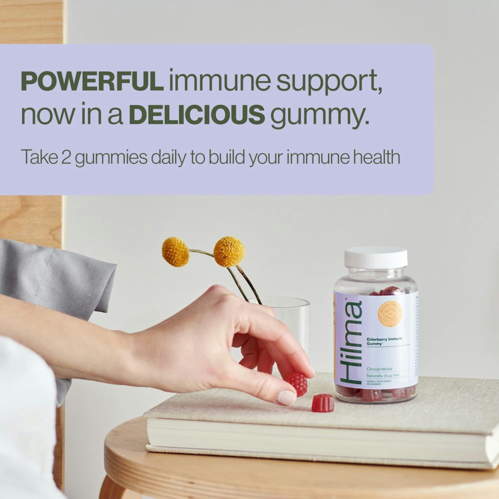Hilma Elderberry Immune Gummy Herbal Supplement