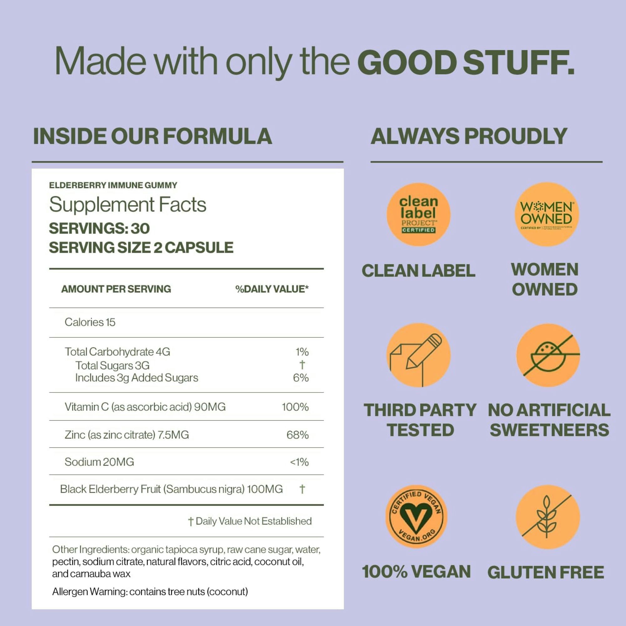 Hilma Elderberry Immune Gummy Herbal Supplement