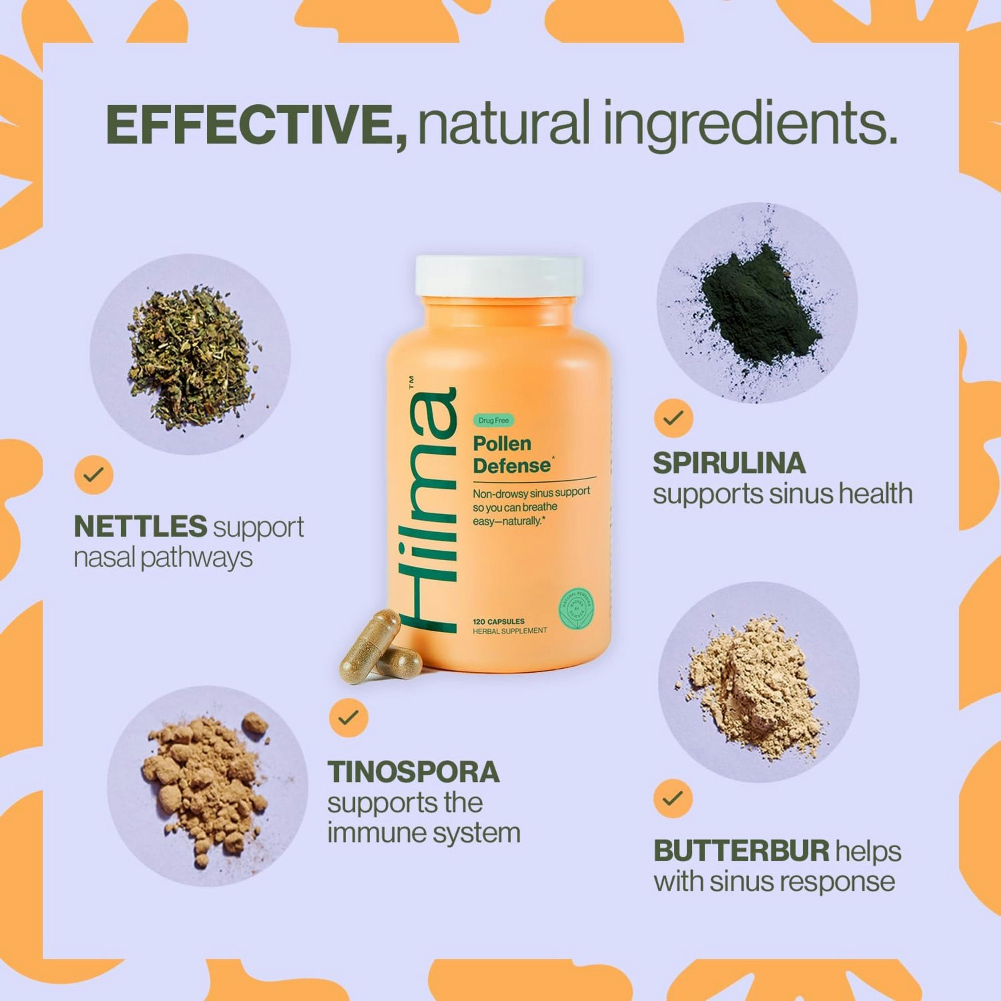 Hilma Pollen Defense Herbal Supplement