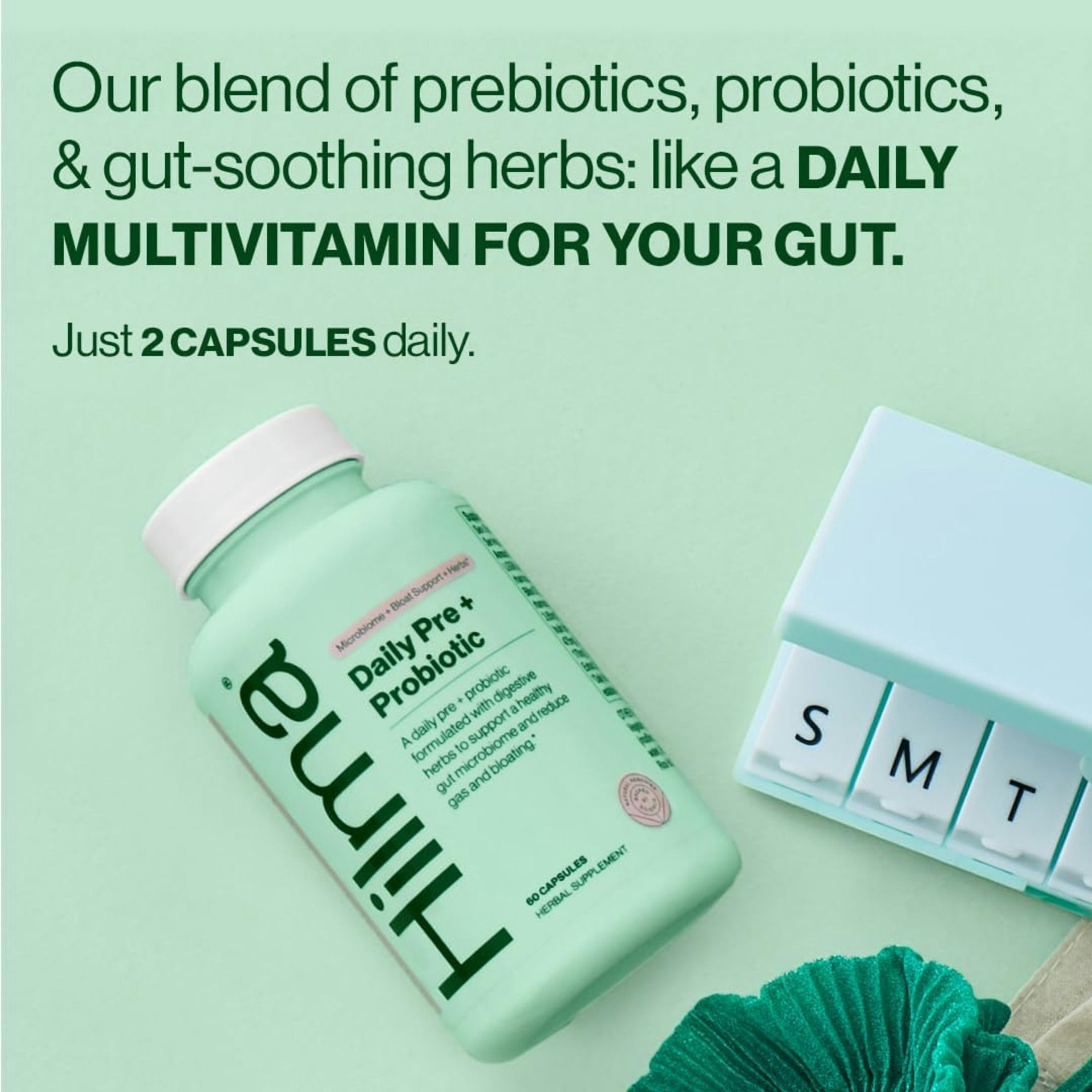 Hilma Daily Pre + Probiotic Herbal Supplement