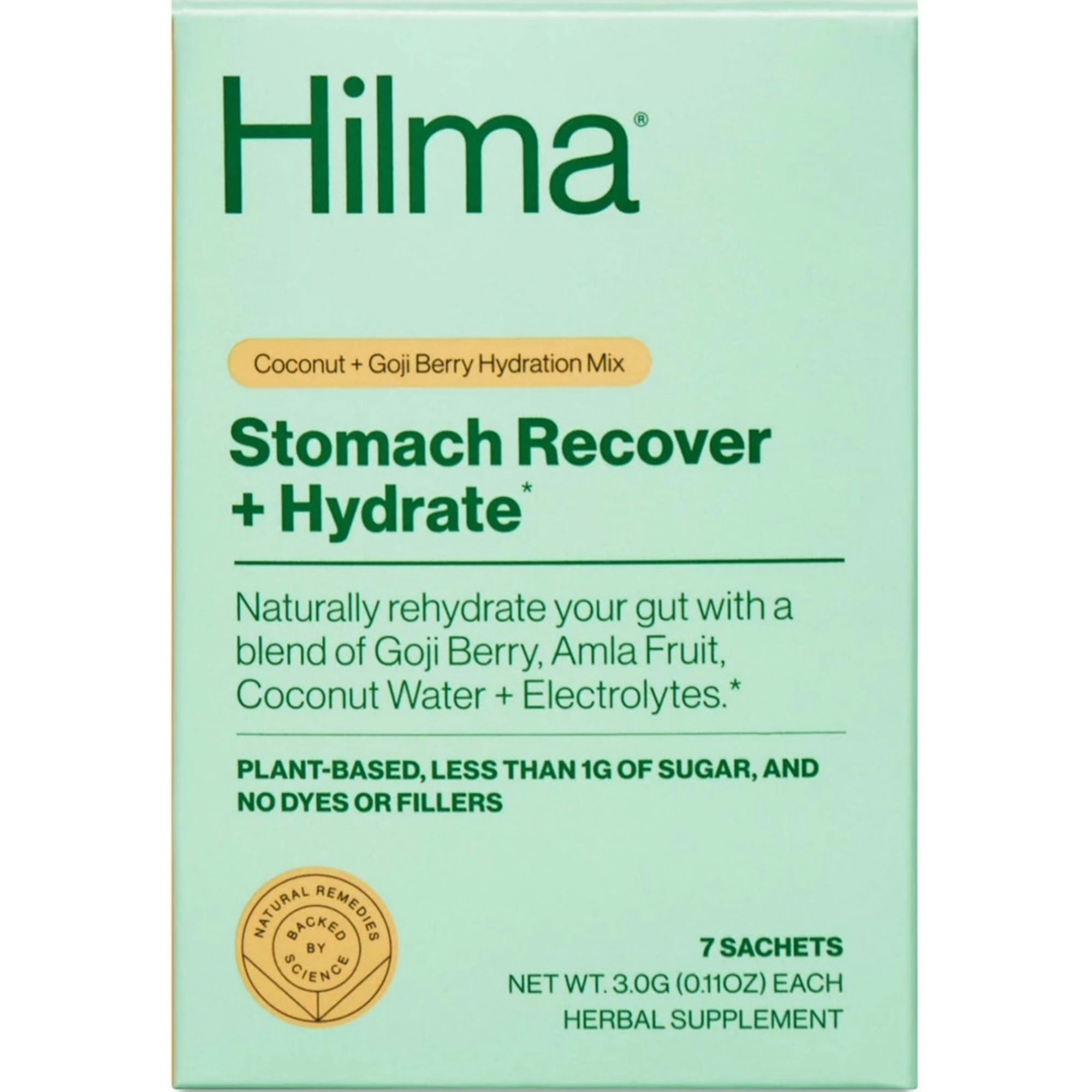Hilma Stomach Recover + Hydrate Herbal Supplement