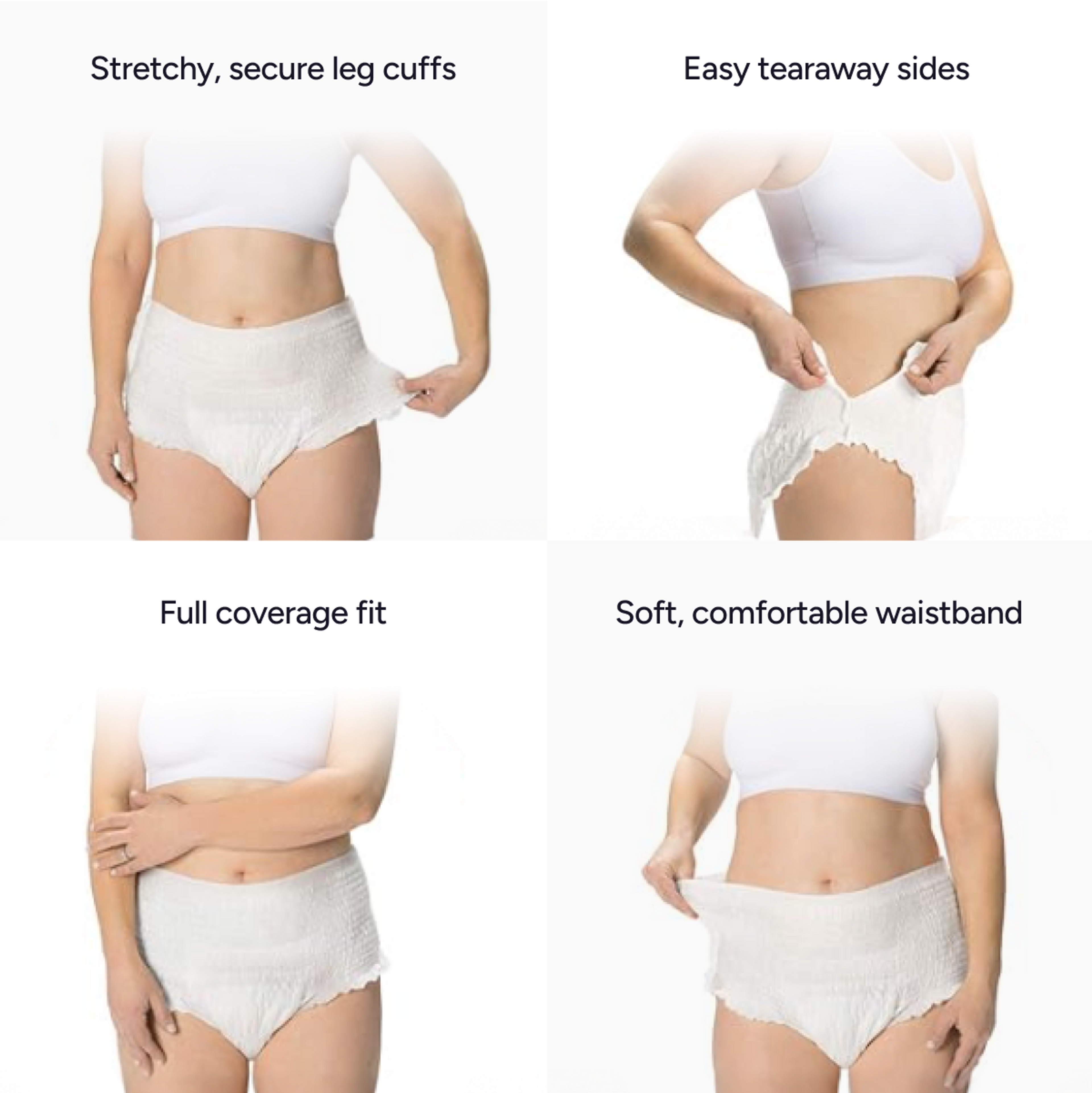 Carewell Incontinence Underwear Overnight & Heavy Full Coverage Fit