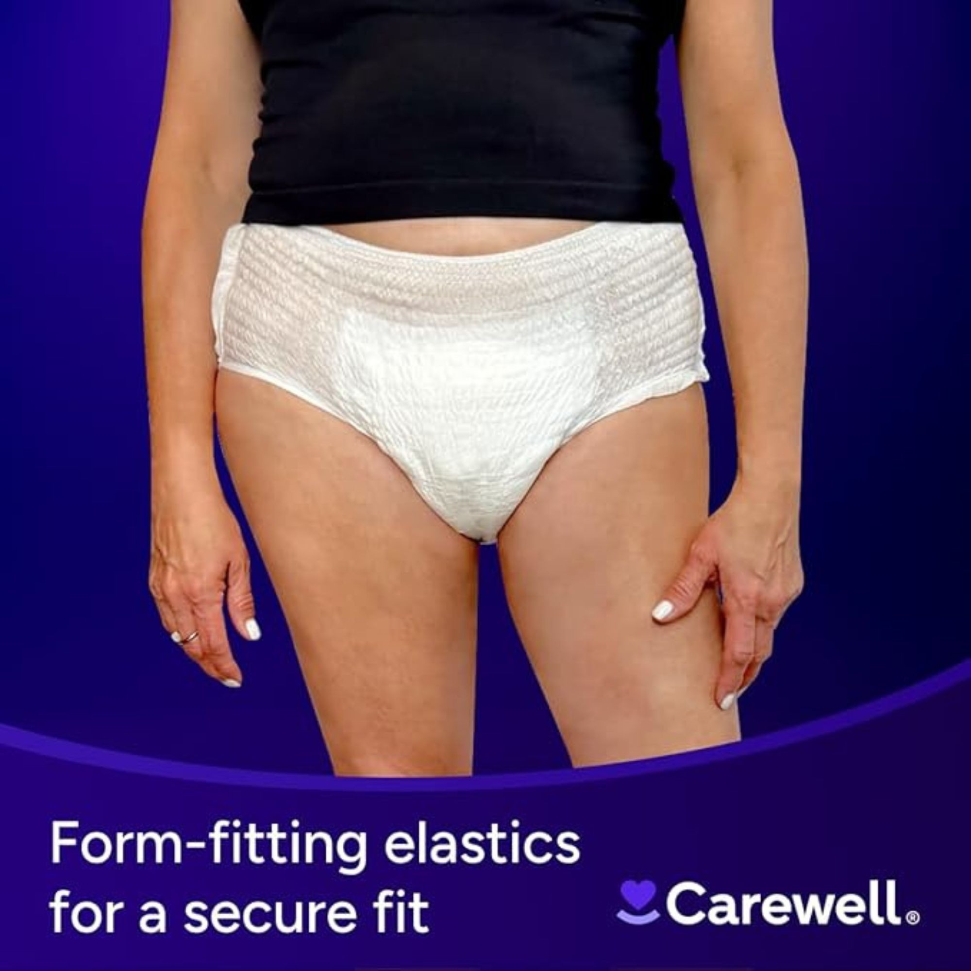 Carewell Premium Overnight Incontinence Pull-Up Underwear, Full Coverage Fit