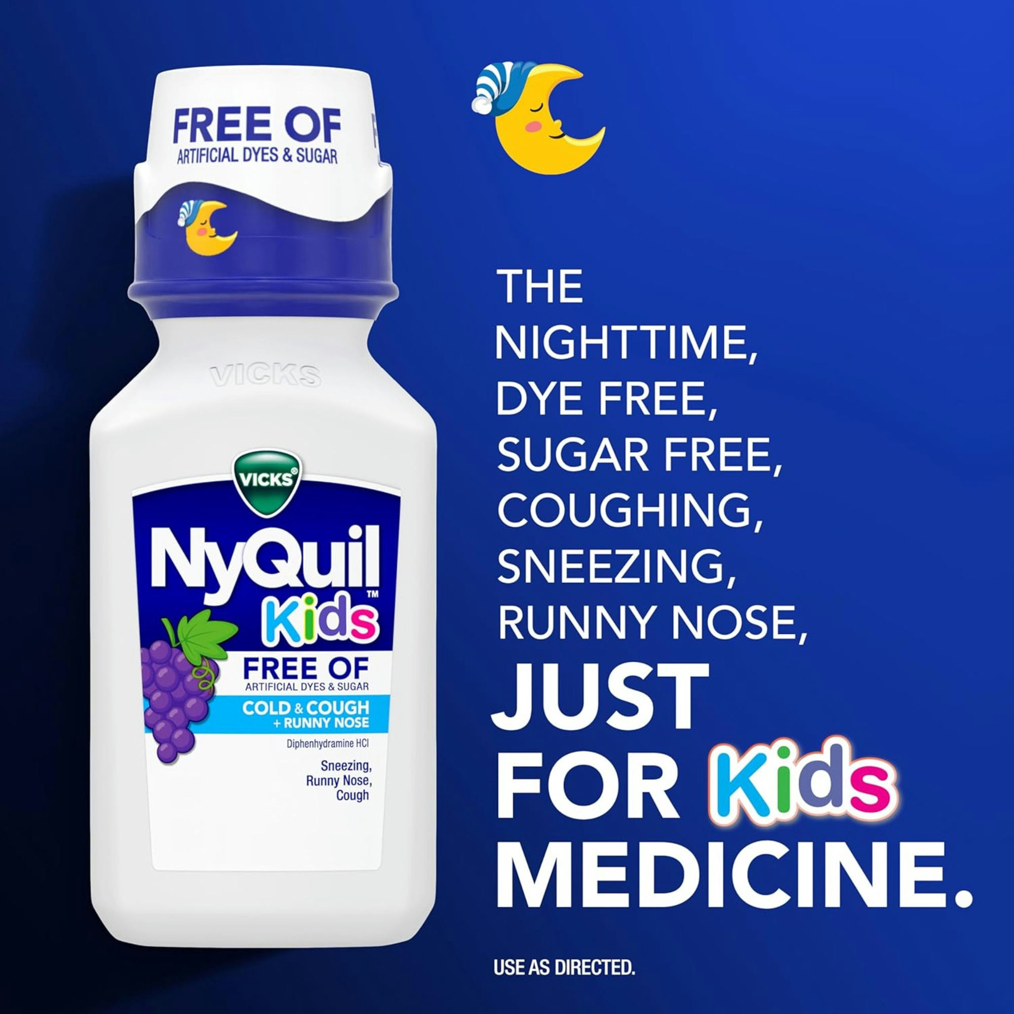 Vicks Kids DayQuil & NyQuil Cold and Cough Relief, Dye & Sugar Free