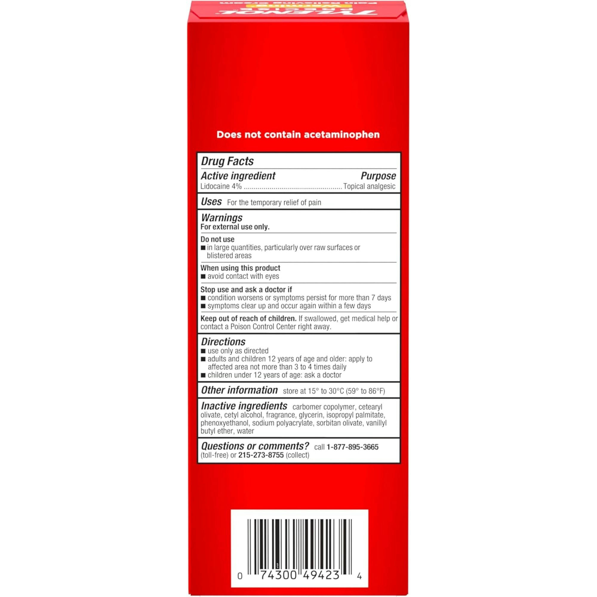 Tylenol Precise Warming Pain Relieving Cream