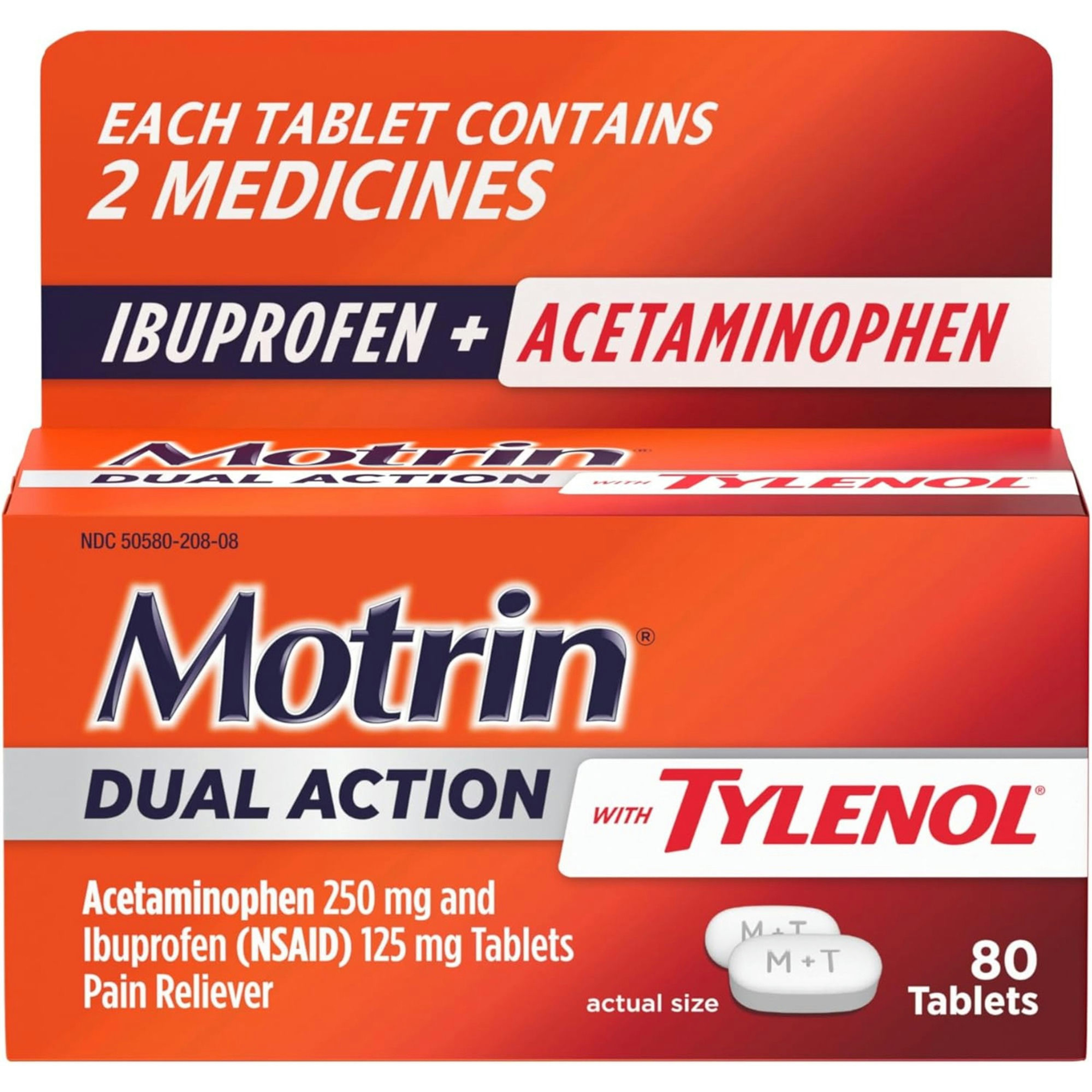 Motrin Dual Action with Tylenol Caplets