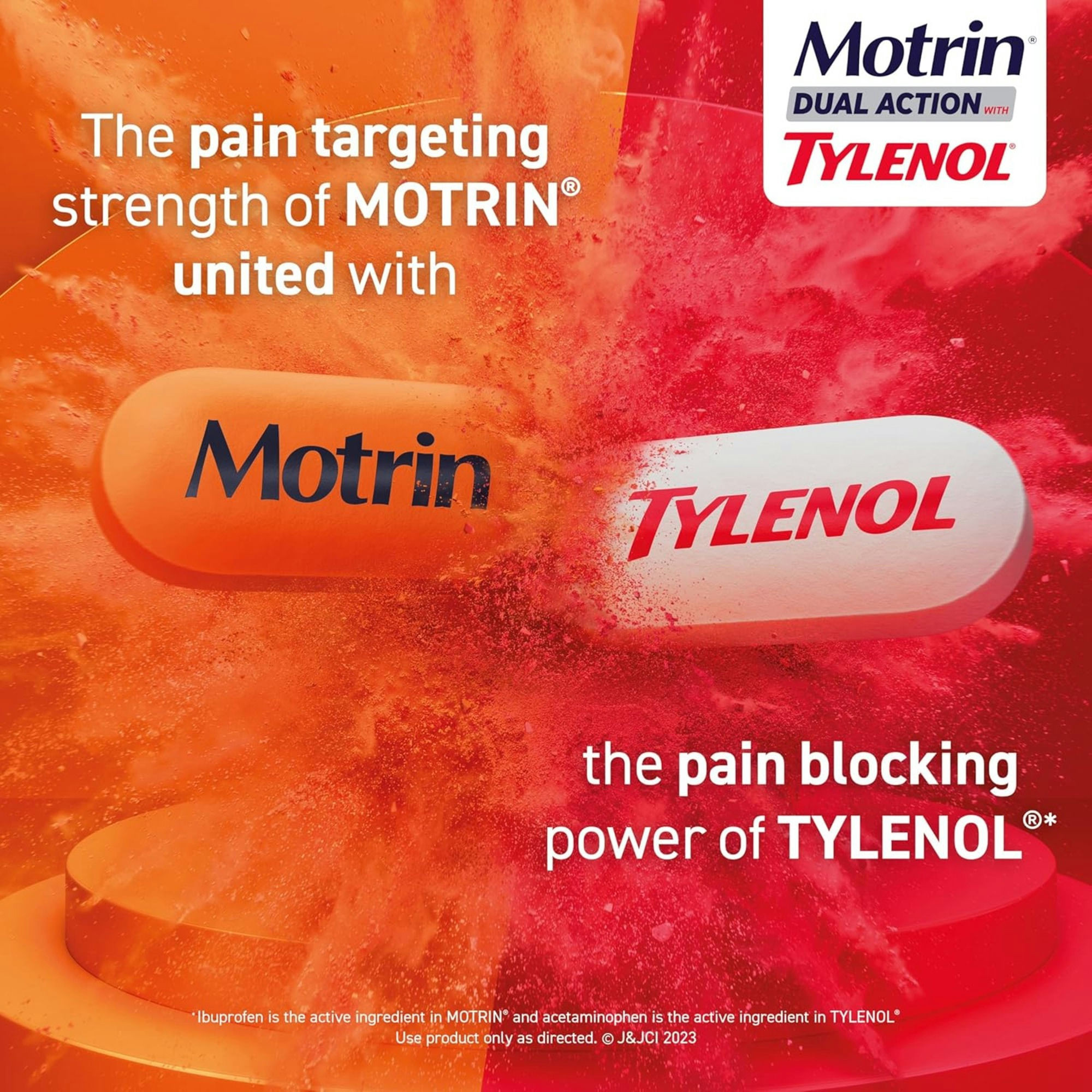 Motrin Dual Action with Tylenol Caplets