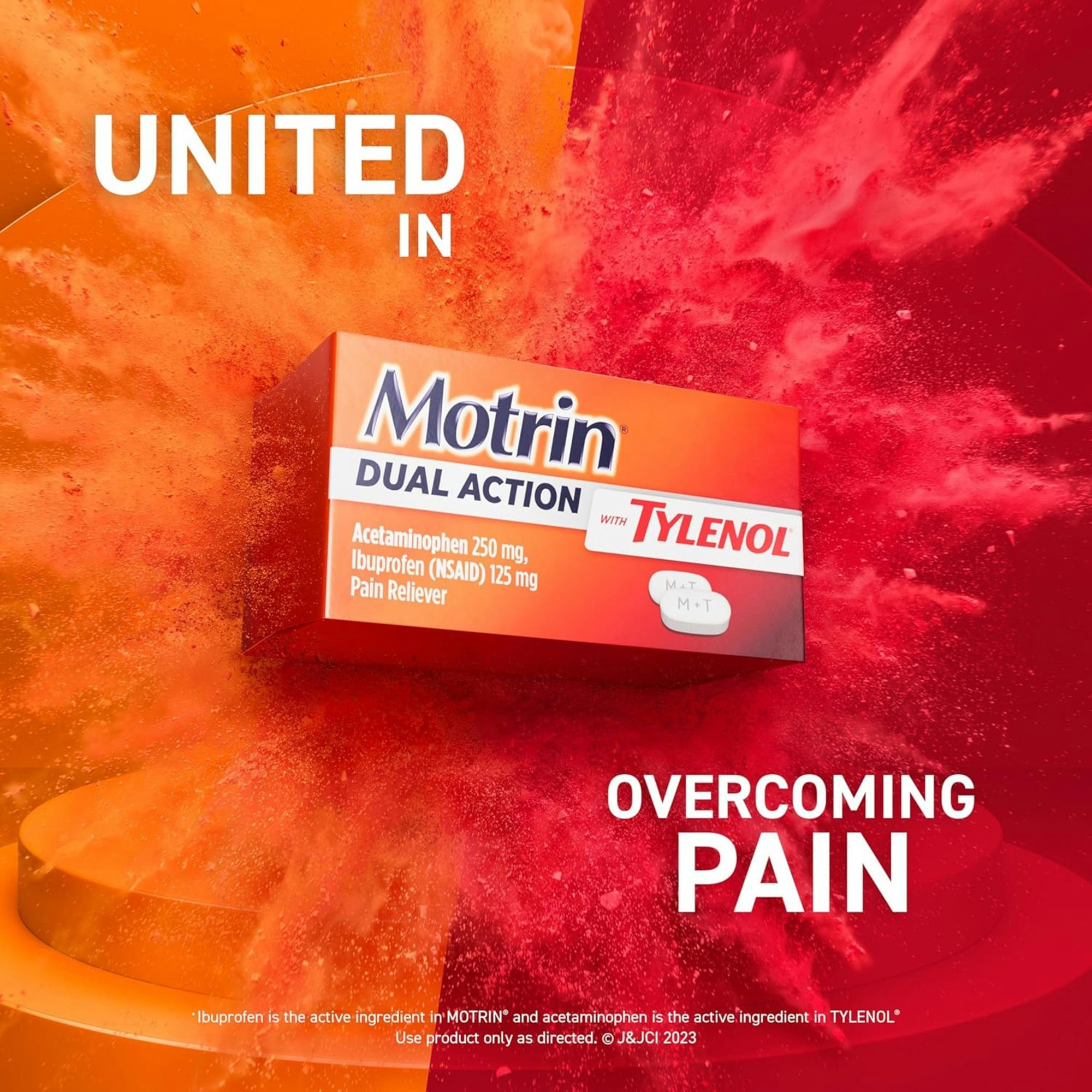 Motrin Dual Action with Tylenol Caplets