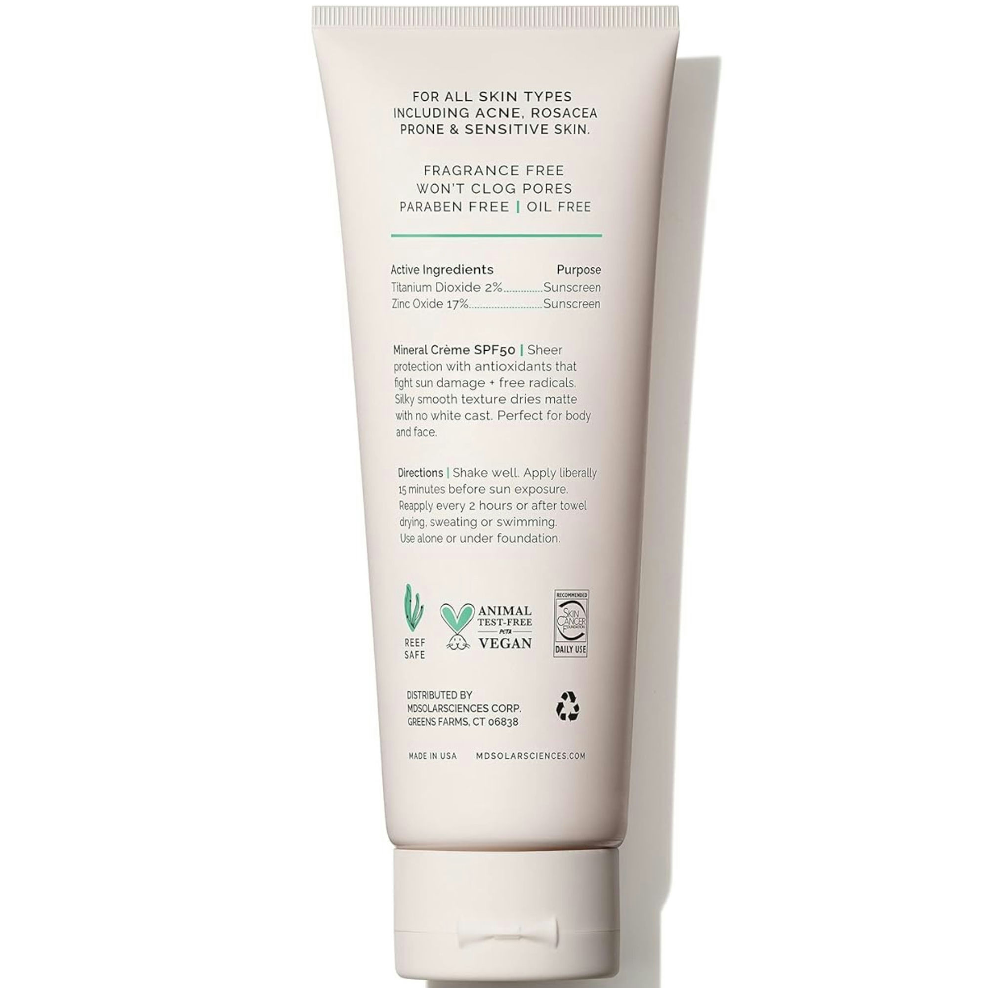 MDSolarSciences Mineral Crème SPF 50