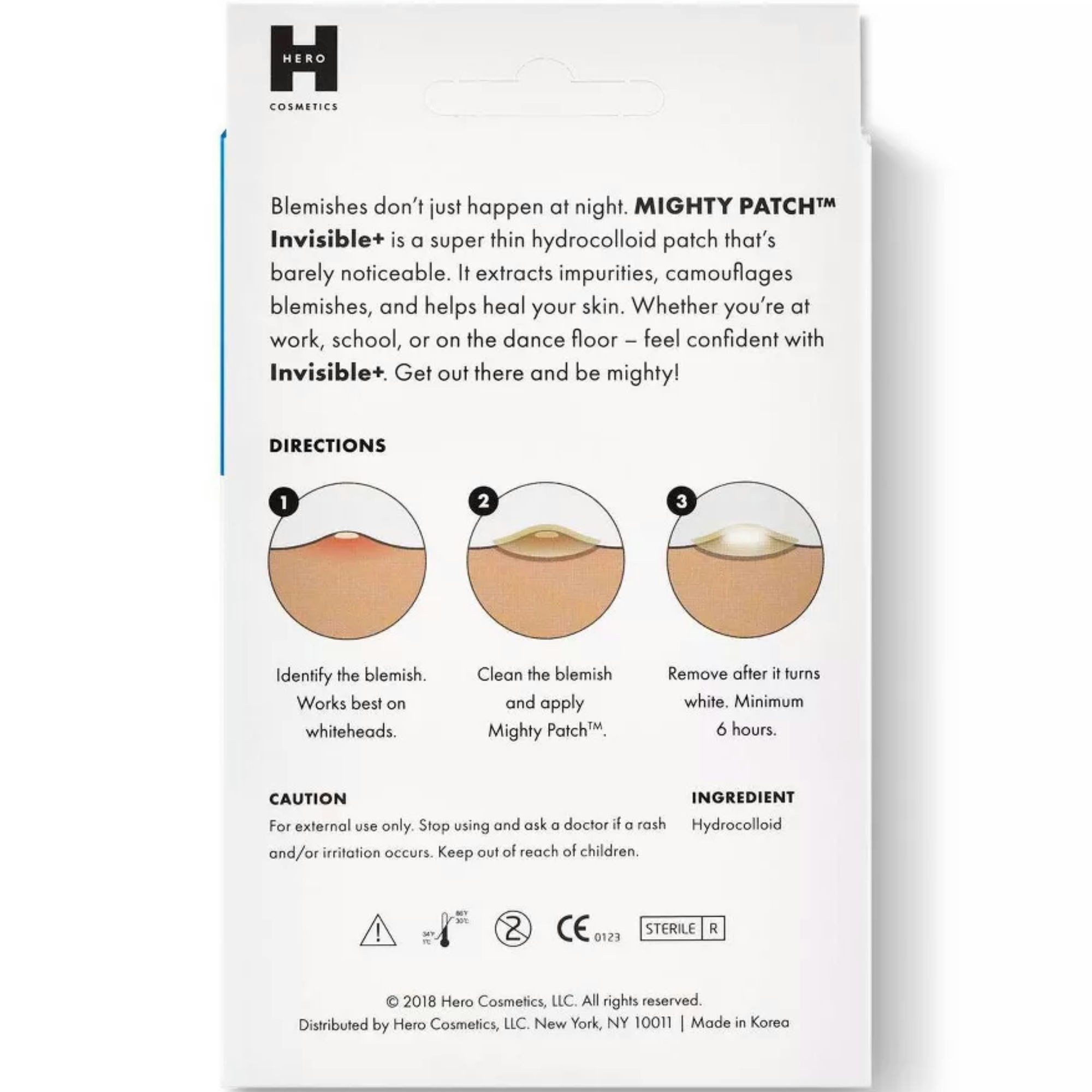 Hero Cosmetics Mighty Patch Acne Patches, Invisible+