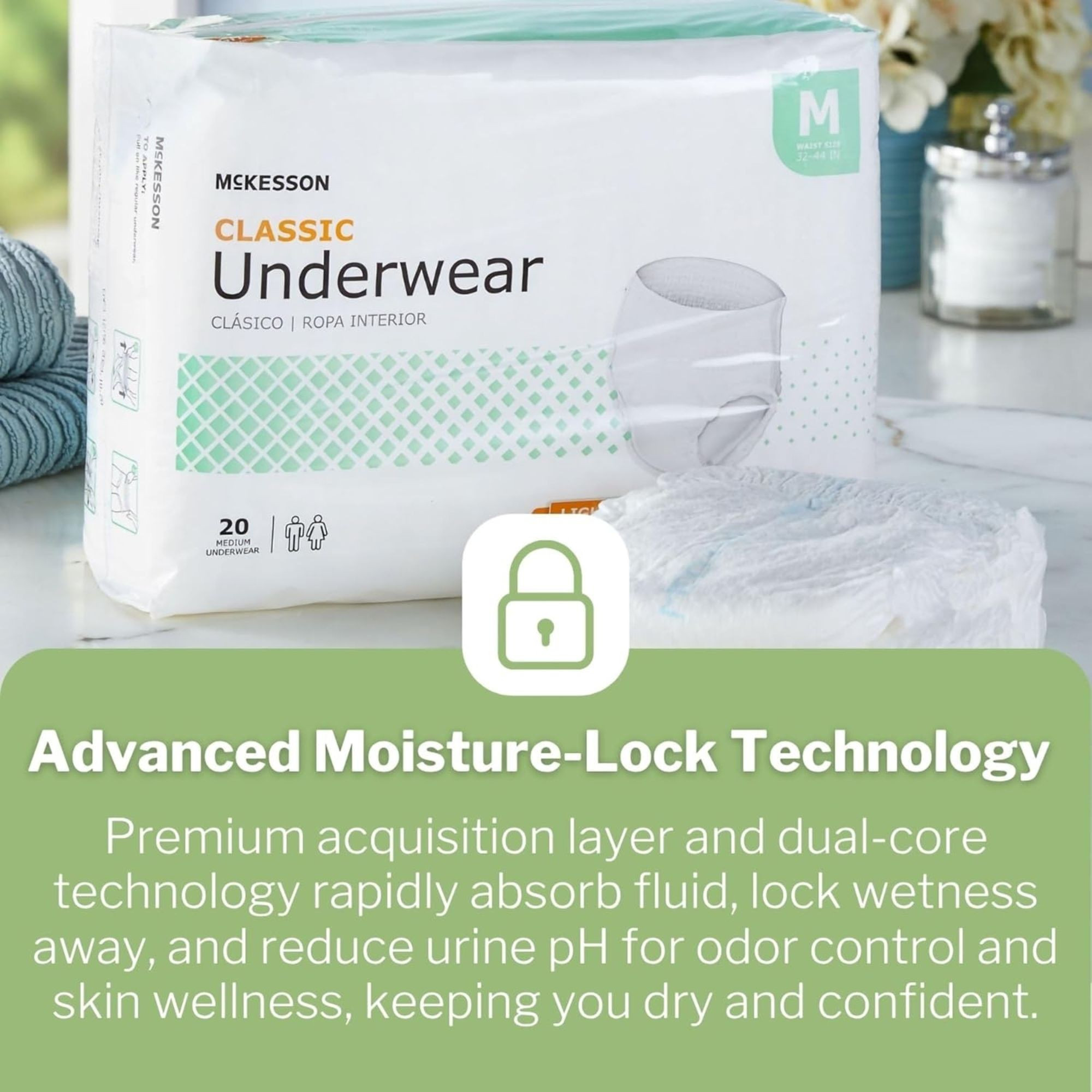 McKesson Classic Underwear, Light Absorbency