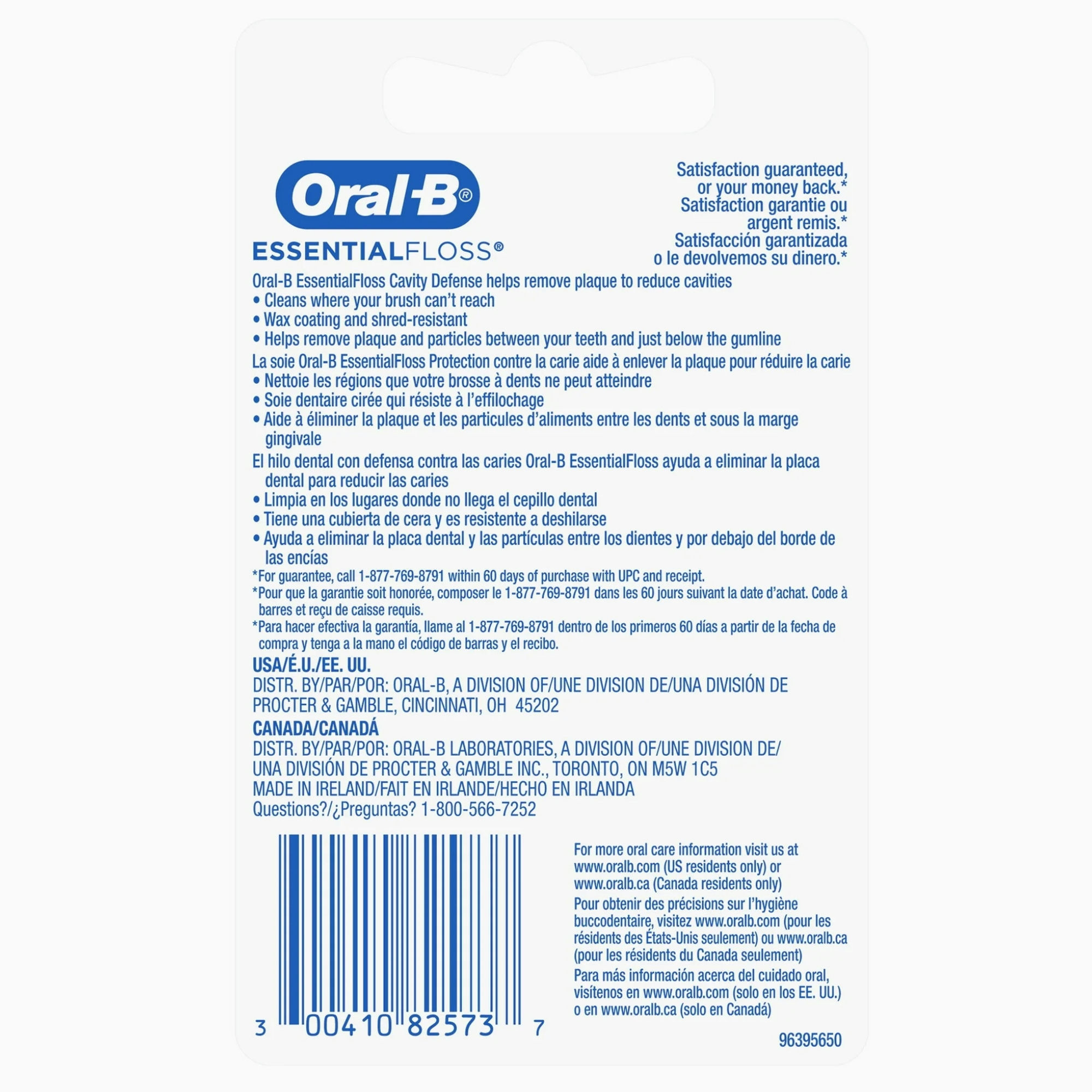 Oral-B Essential Floss Cavity Defense Dental Floss