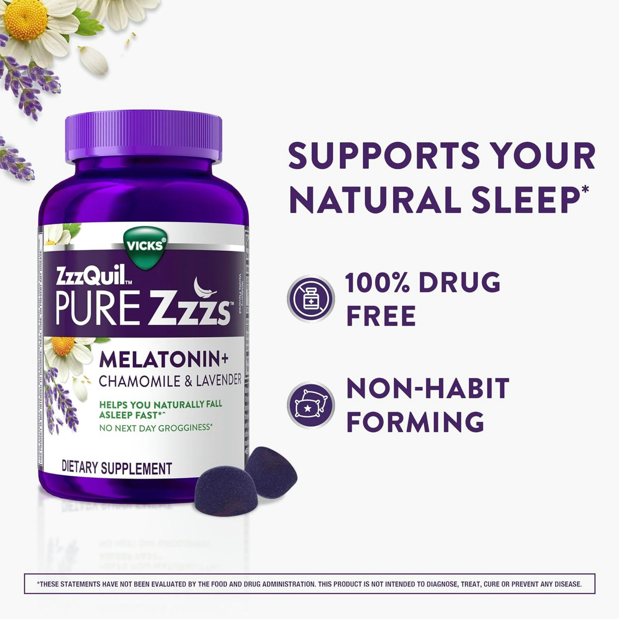 Vicks PURE Zzzs Melatonin Gummies