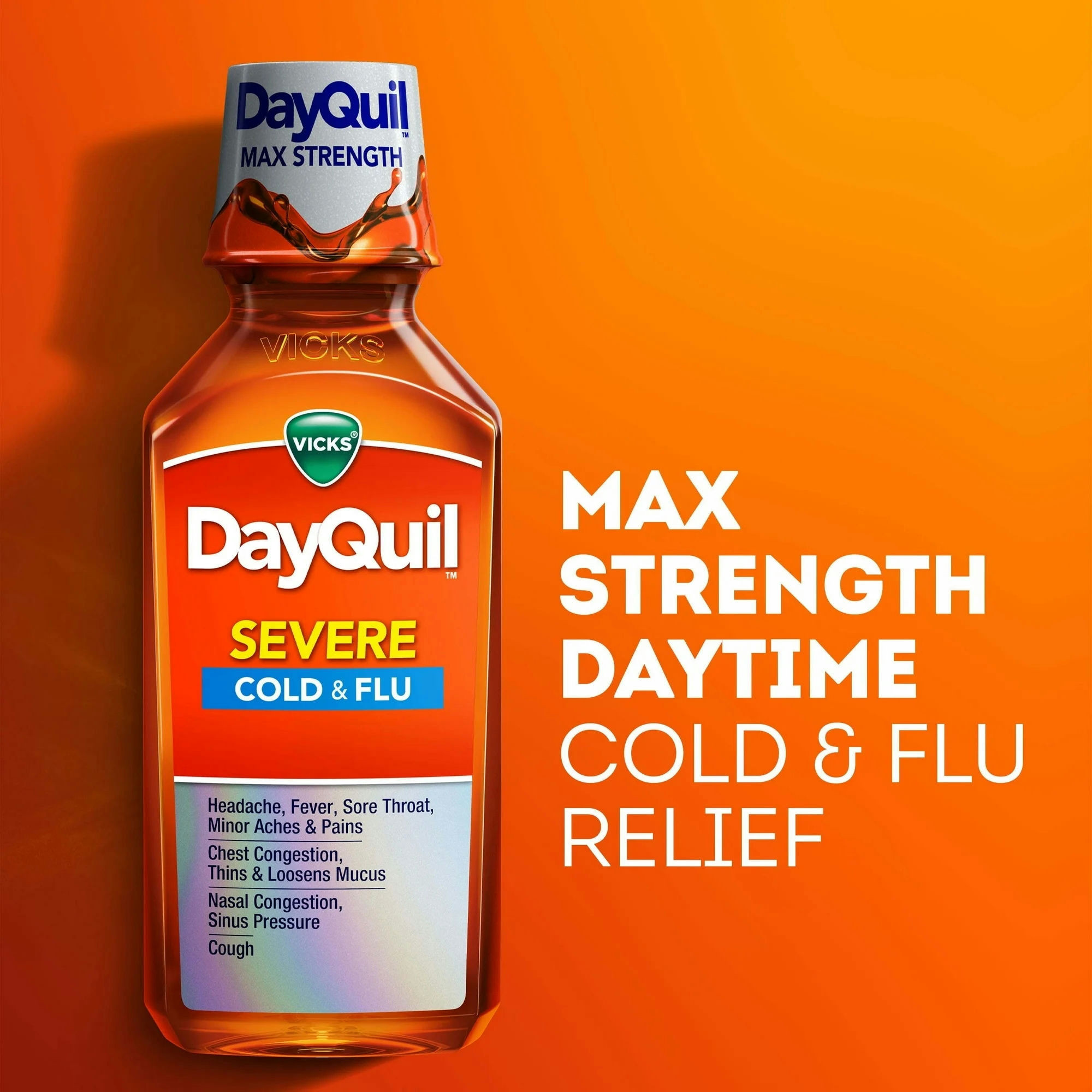 DayQuil & NyQuil Severe Maximum Strength Cold & Flu Relief Liquid