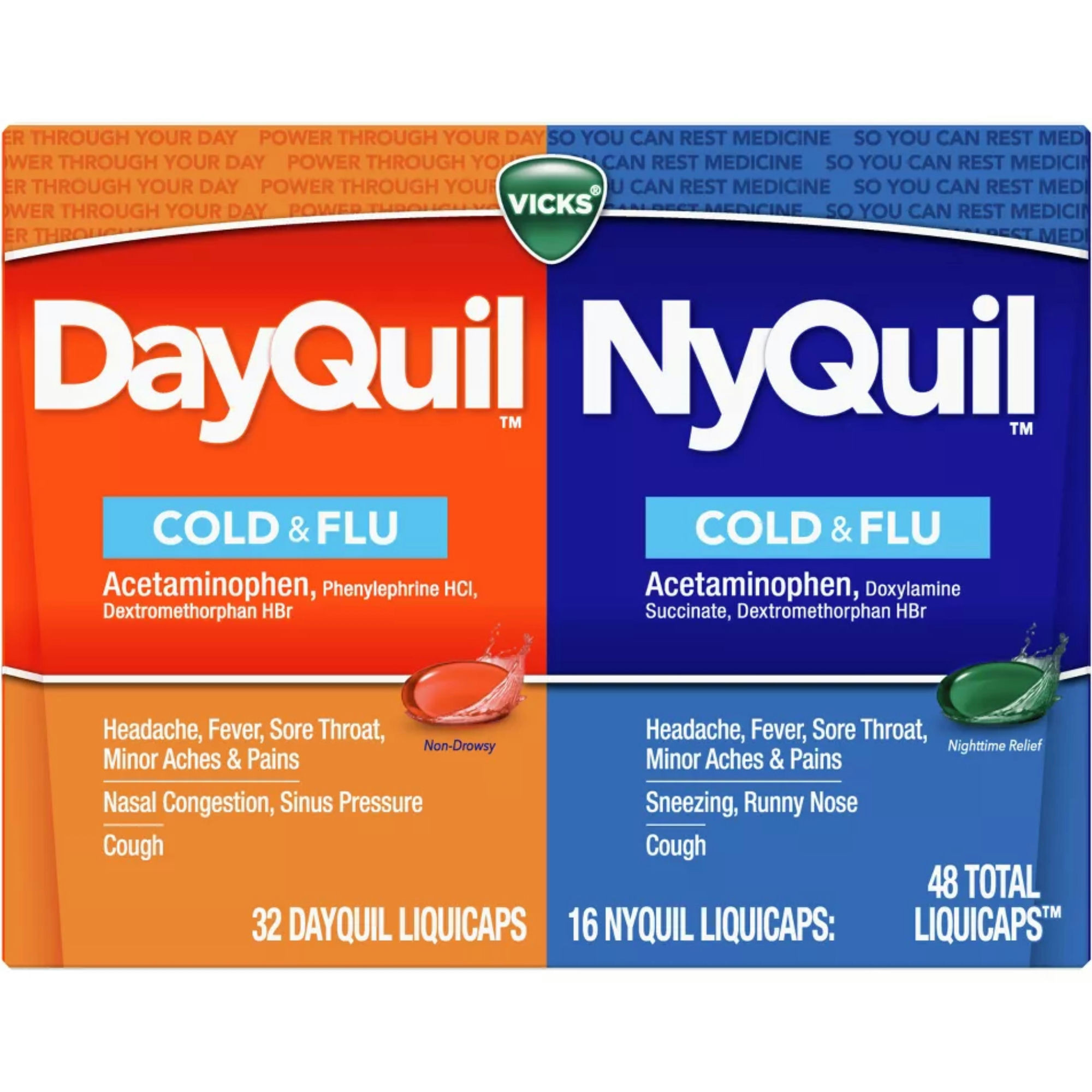 DayQuil & NyQuil Cold & Flu Relief LiquiCaps