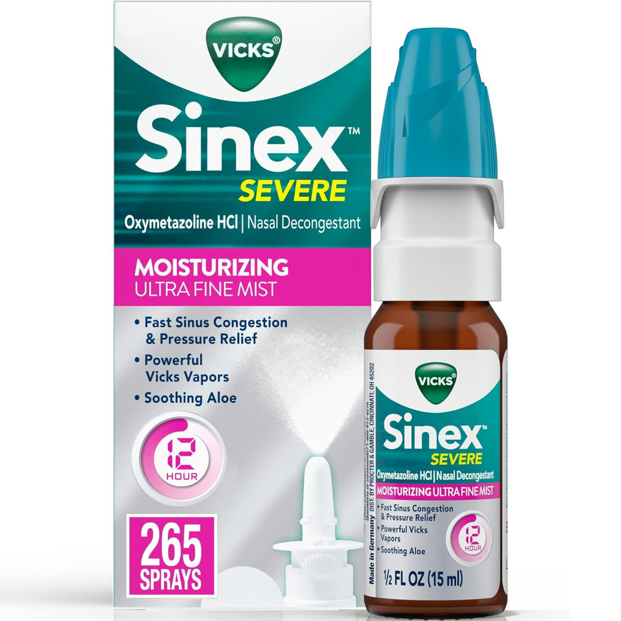 Vicks Sinex Severe Moisturizing Ultra Fine Mist Nasal Spray