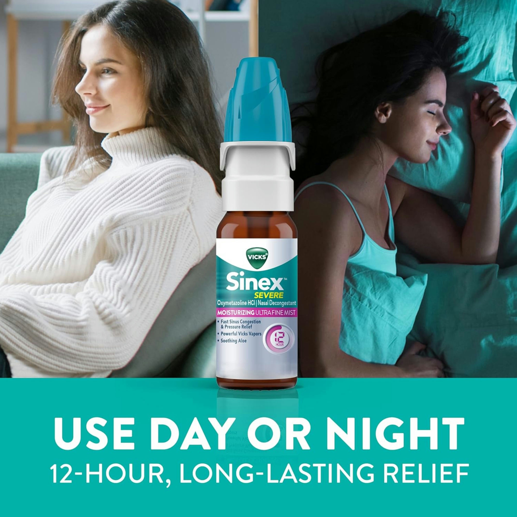 Vicks Sinex Severe Moisturizing Ultra Fine Mist Nasal Spray