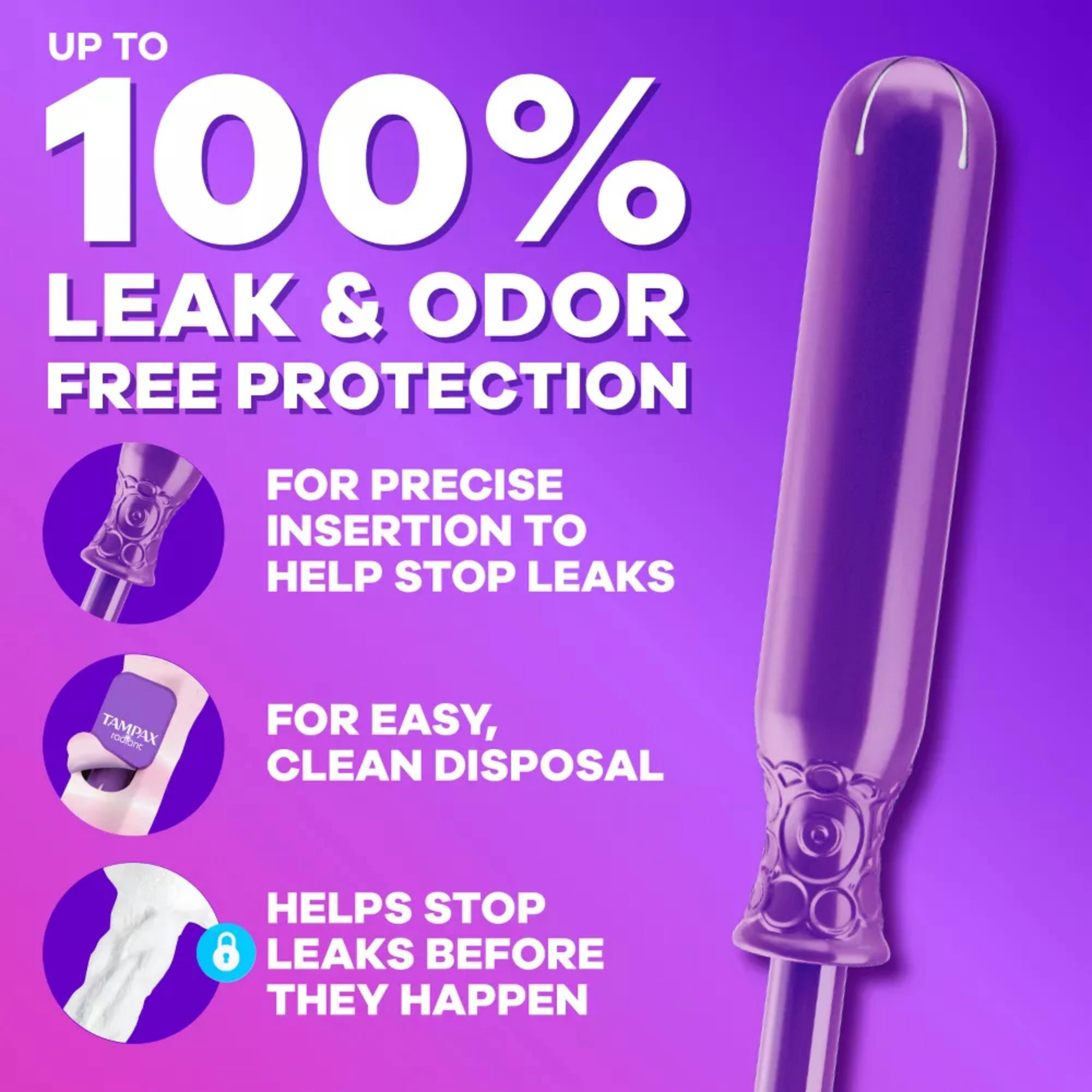 Tampax Radiant Duo Pack Regular/Super Tampons