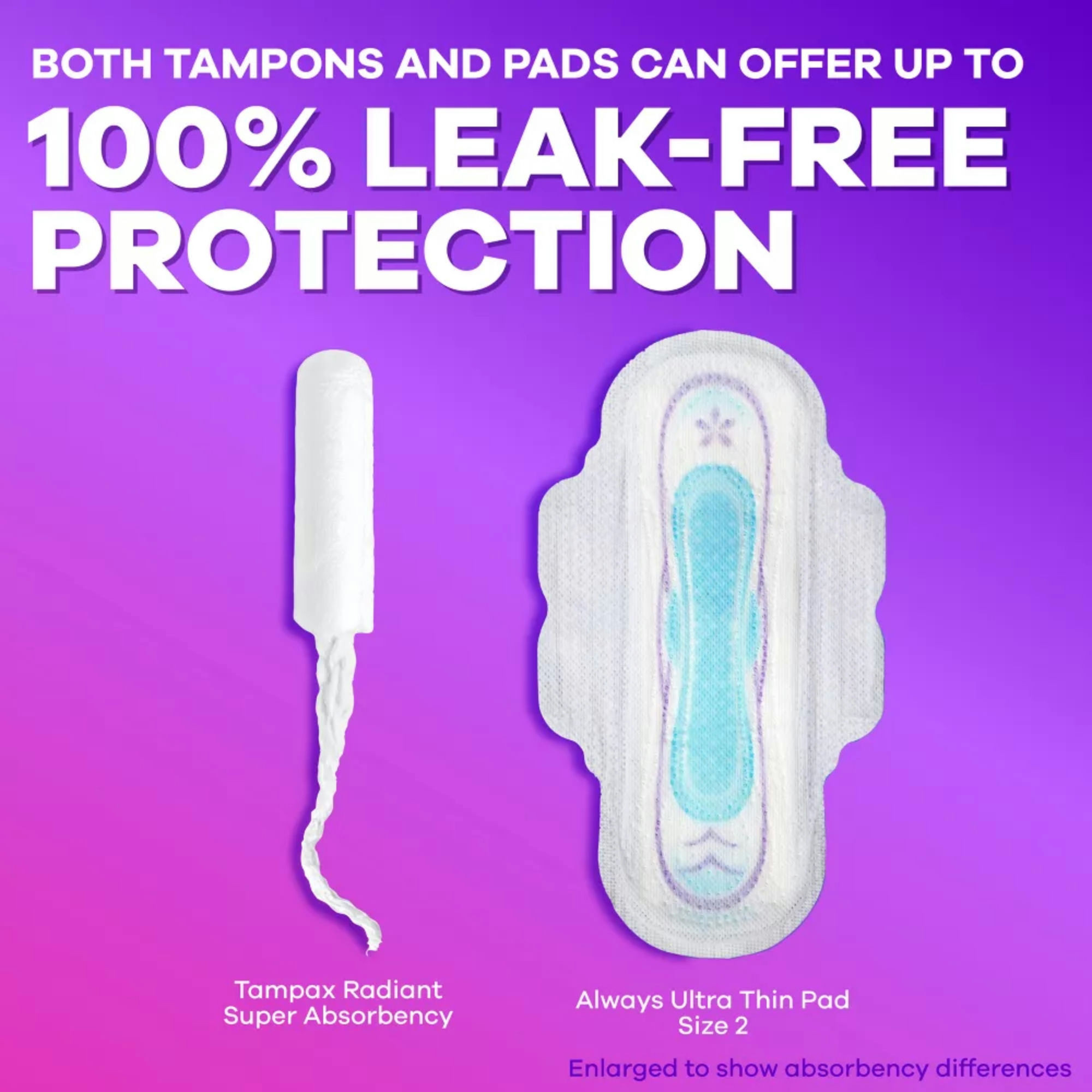Tampax Radiant Duo Pack Regular/Super Tampons