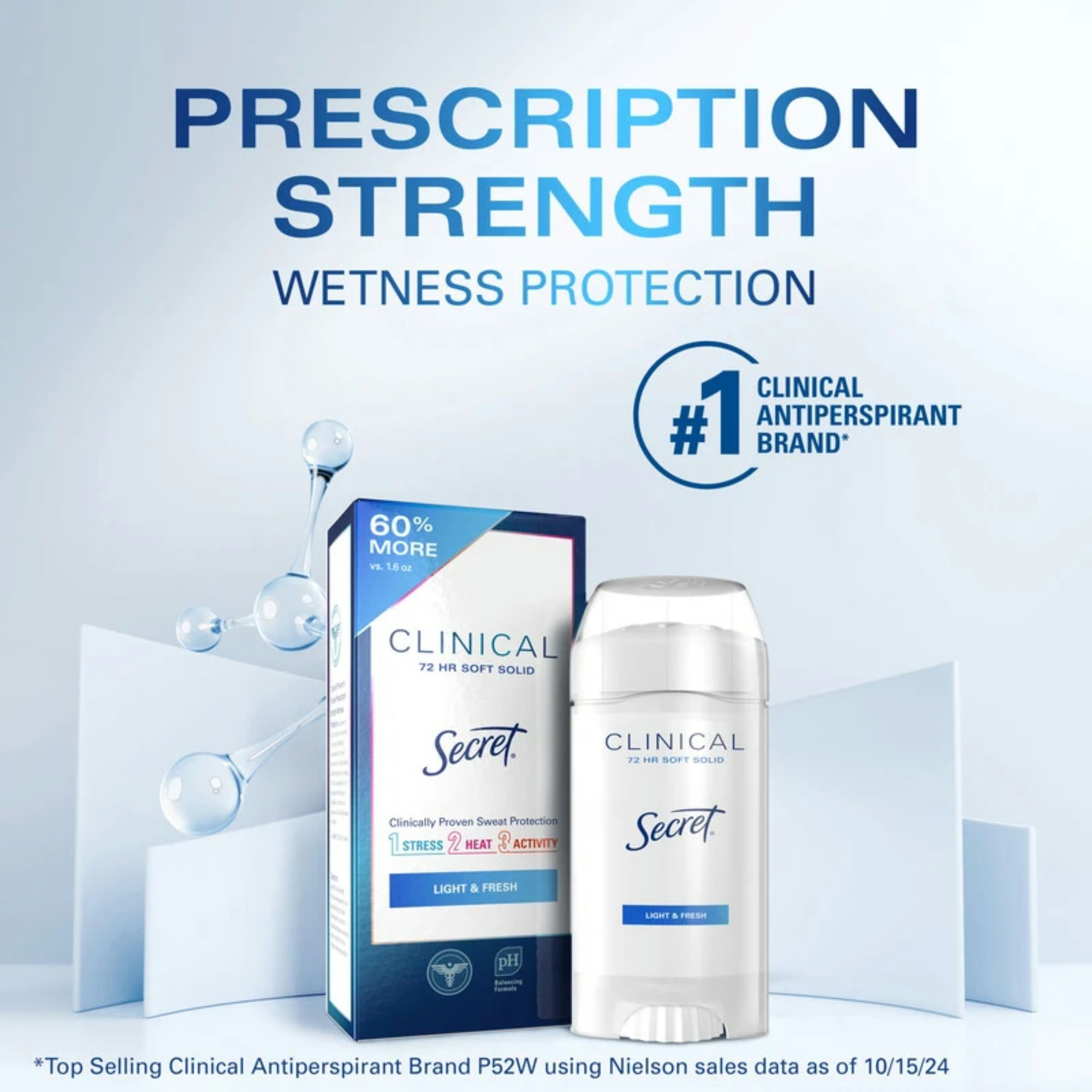 Secret Clinical Strength Antiperspirant and Deodorant Soft Solid