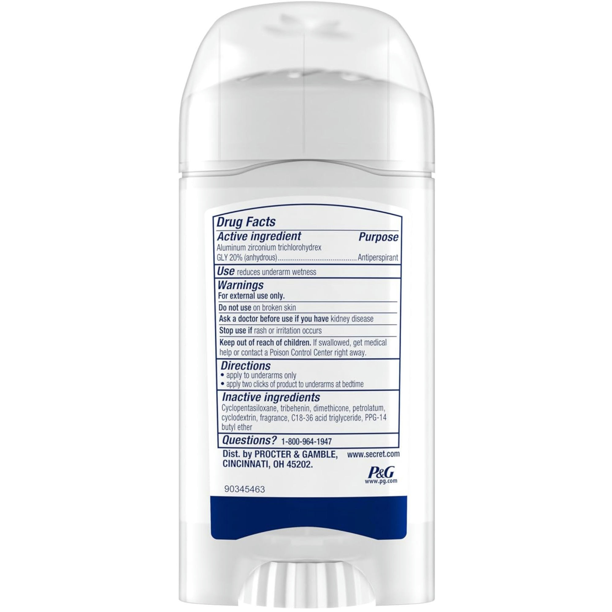 Secret Clinical Strength Antiperspirant and Deodorant Soft Solid