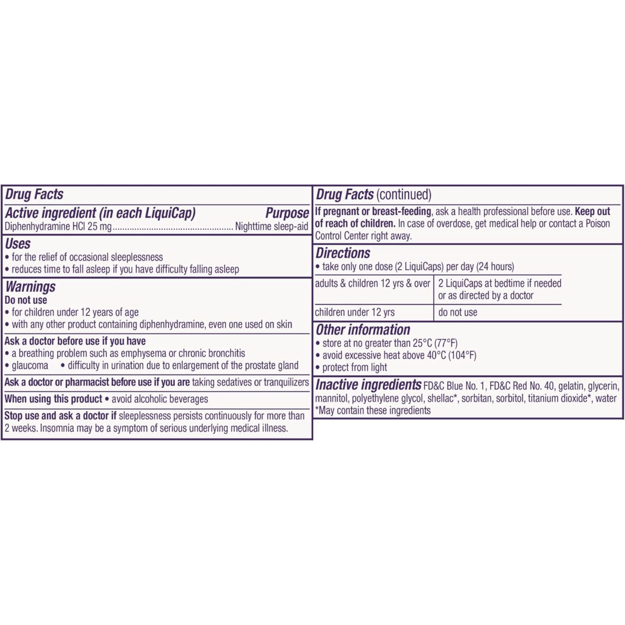 Vicks ZzzQuil Nighttime Sleep-Aid LiquiCaps