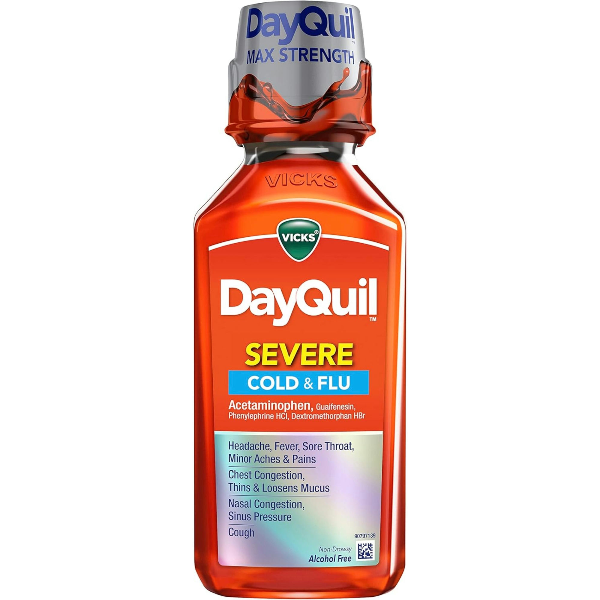 Vicks DayQuil Severe Maximum Strength Cold & Flu Relief Liquid