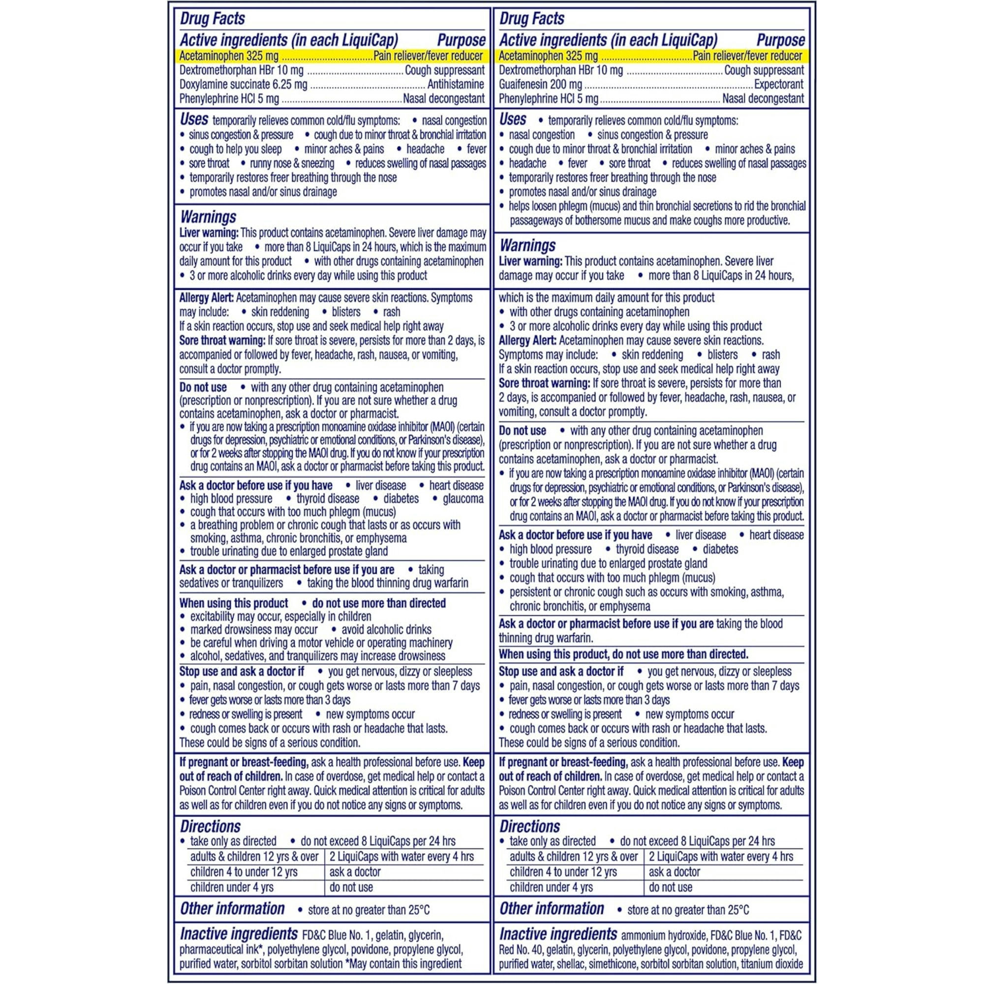 DayQuil & NyQuil Severe Maximum Strength Cold & Flu Relief LiquiCaps