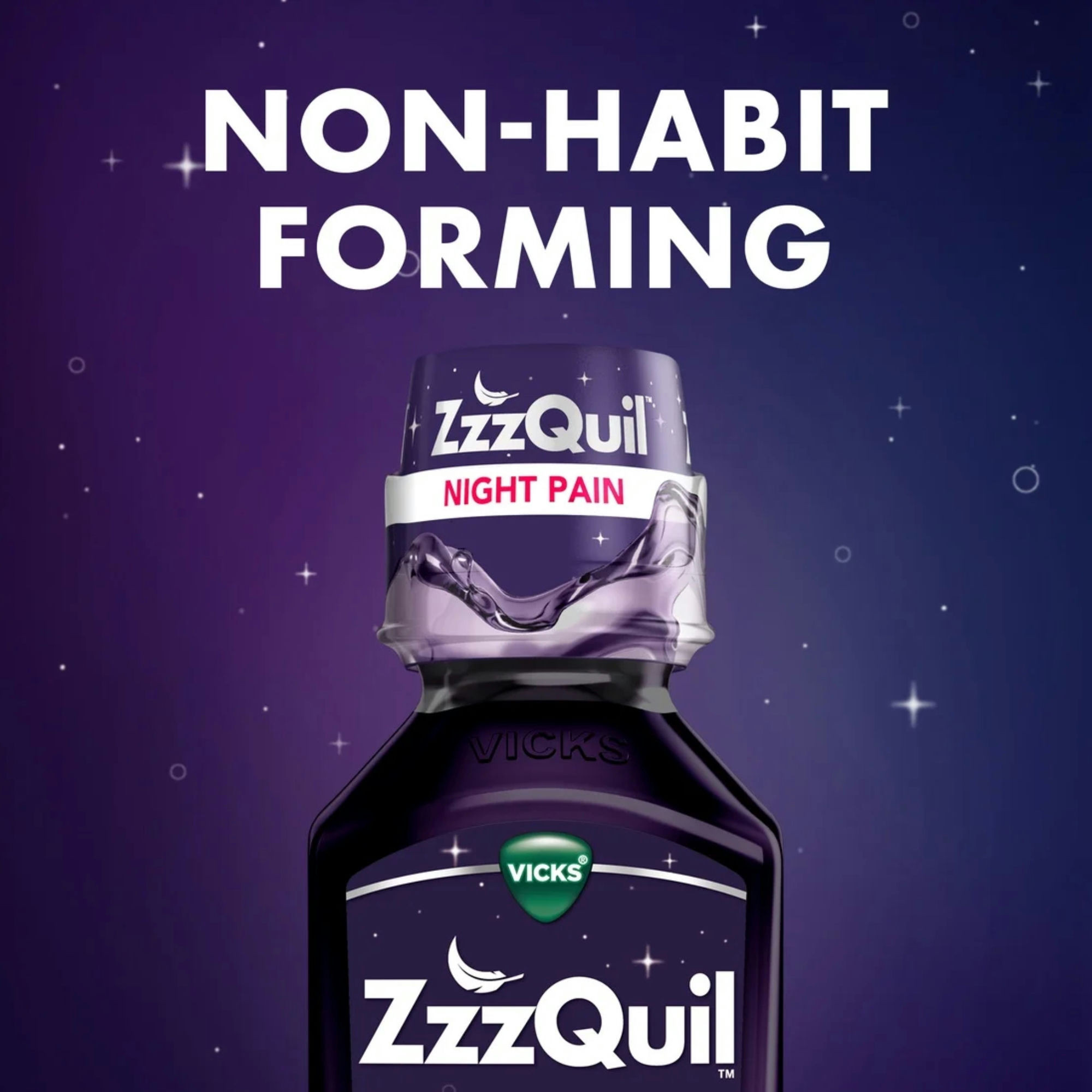 Vicks ZzzQuil Night Pain Nighttime Sleep-Aid Pain Reliever Liquid