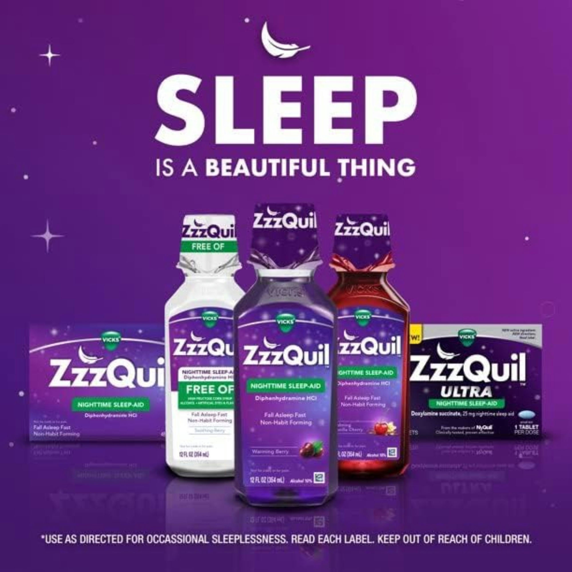 Vicks ZzzQuil Nighttime Sleep-Aid Liquid