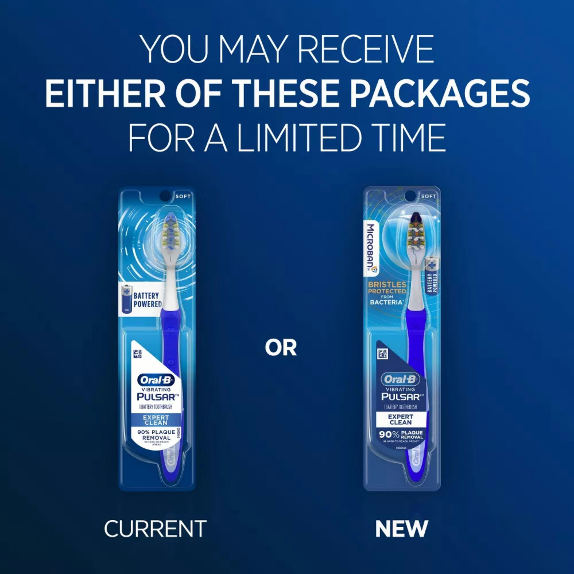 Oral-B Pulsar Expert Clean Battery Powered Toothbrush, Soft