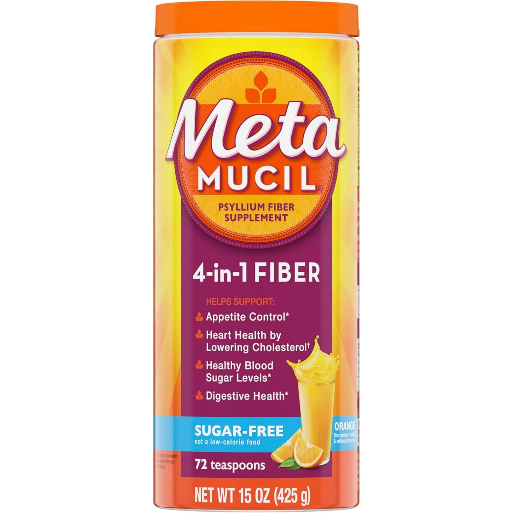 Metamucil 4 in 1 Psyllium Husk Fiber Supplement