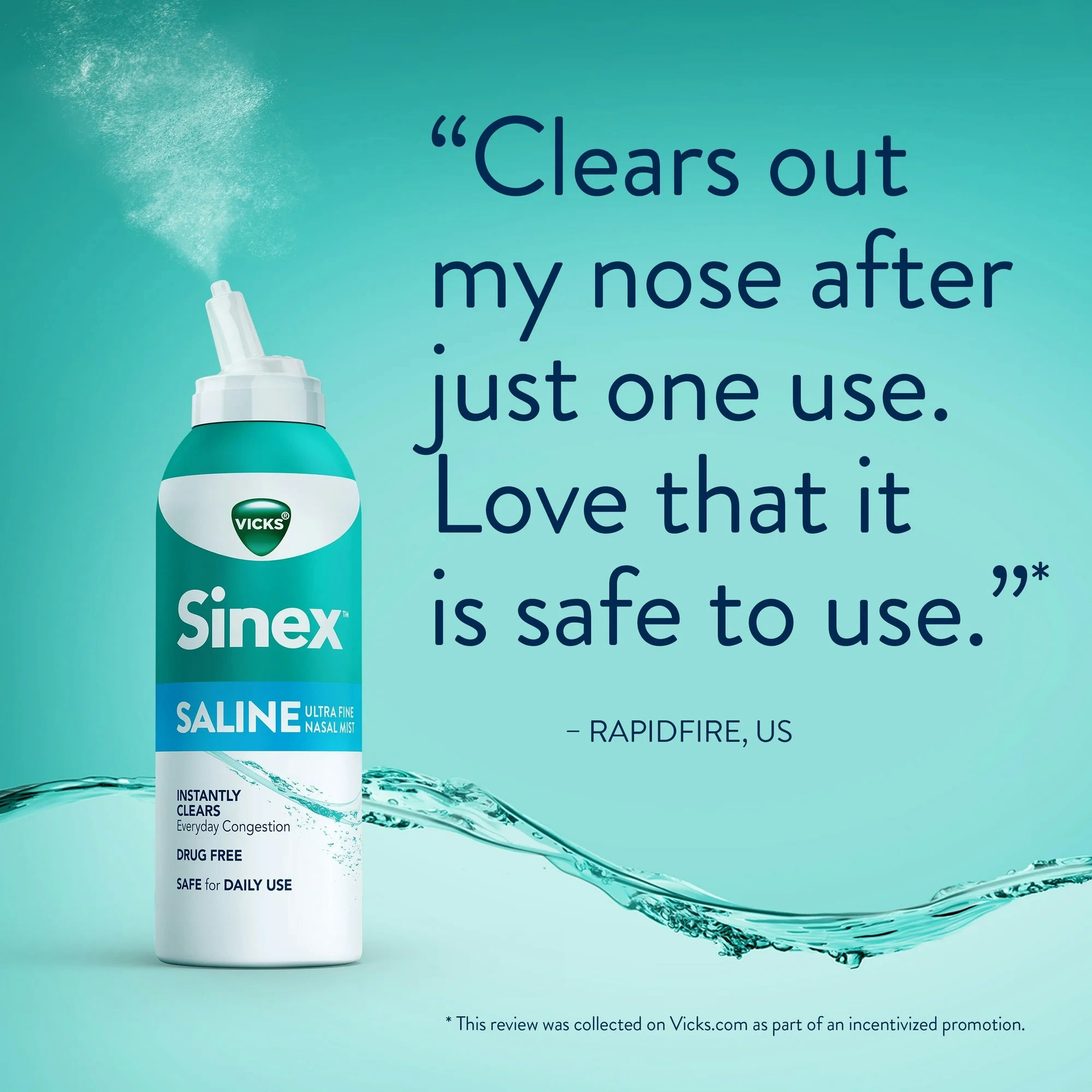 Vicks Sinex Saline Ultra Fine Nasal Mist