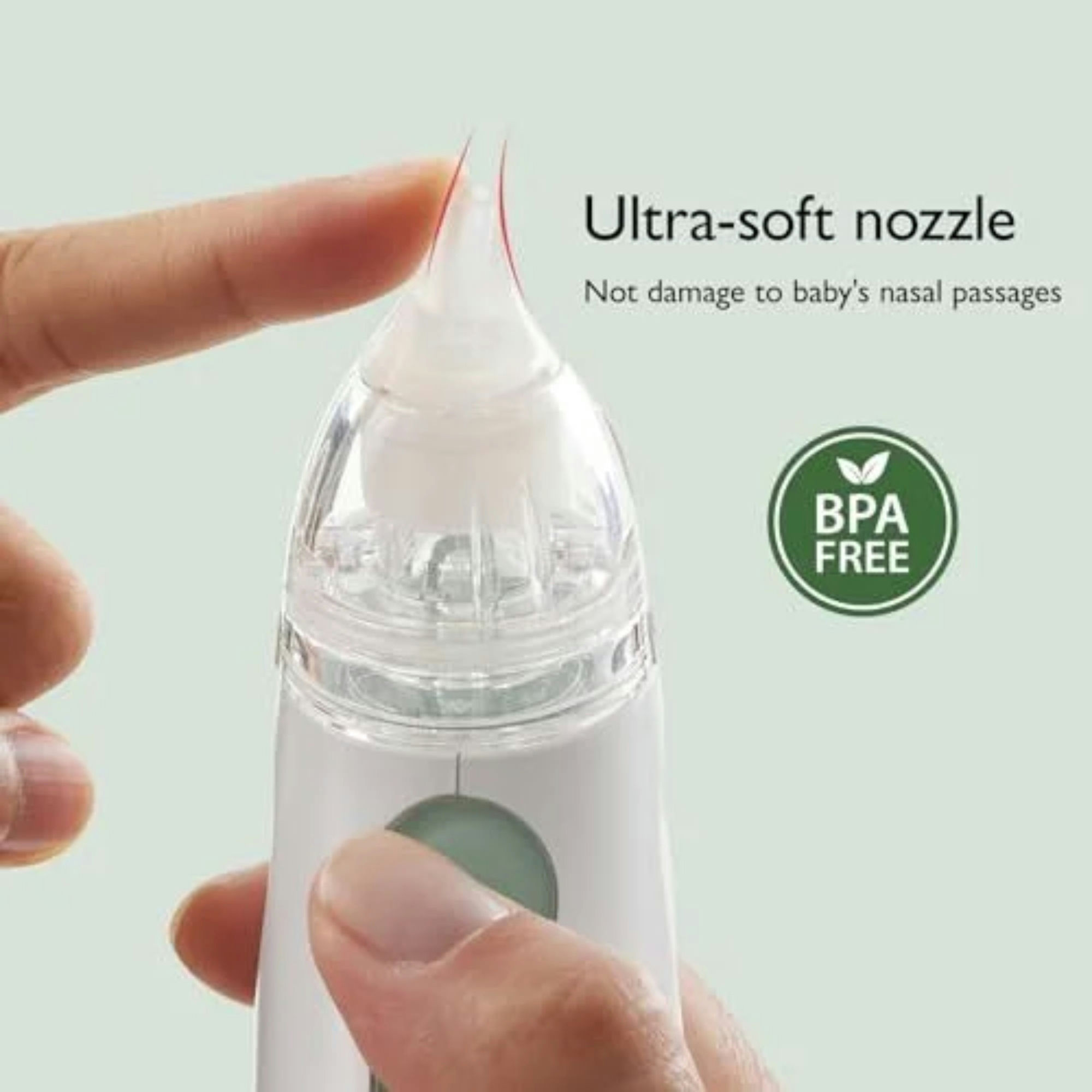 Momcozy Portable Baby Nasal Aspirator with Long Battery Life