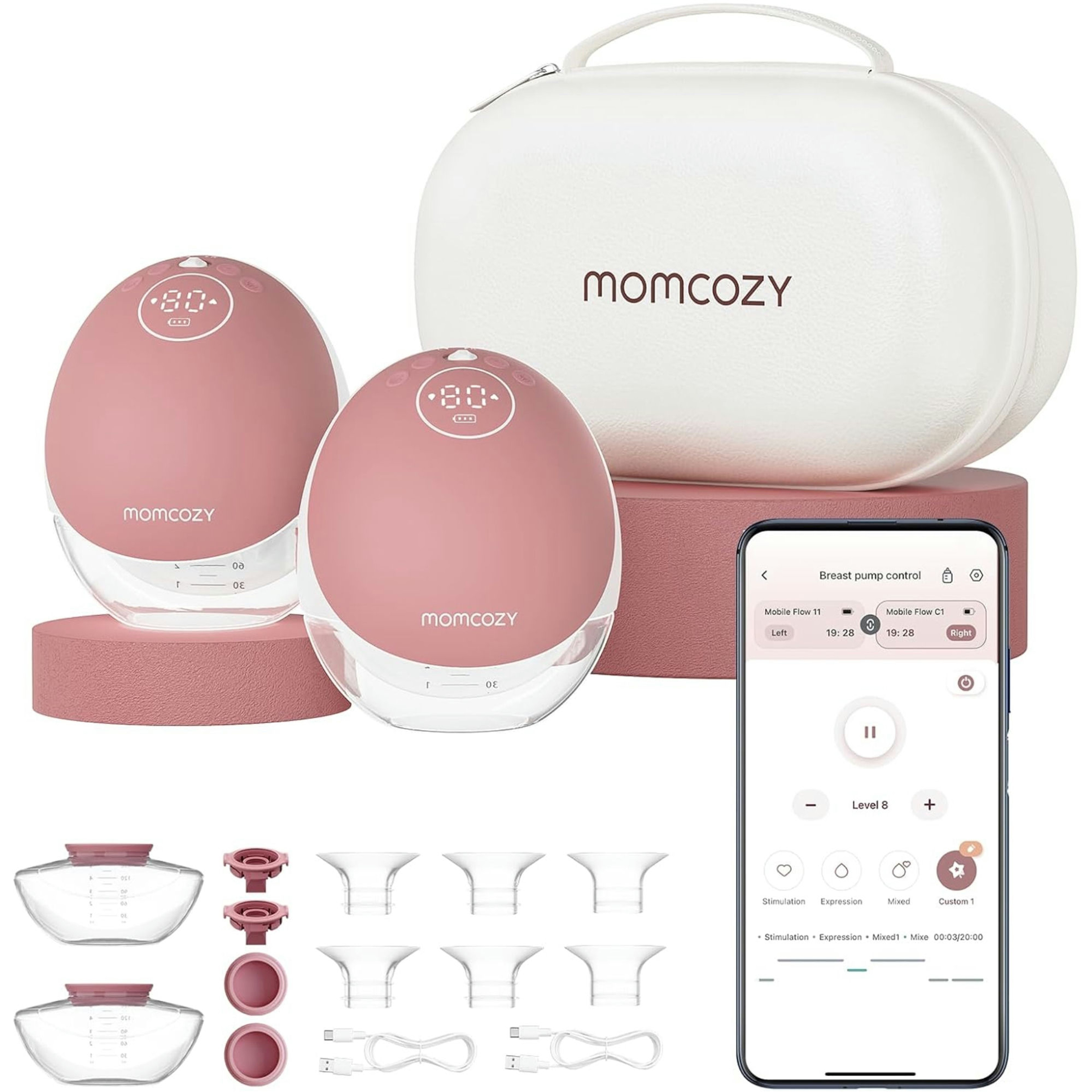 Momcozy Mobile Flow M9 Hands-Free Wearable Breast Pump