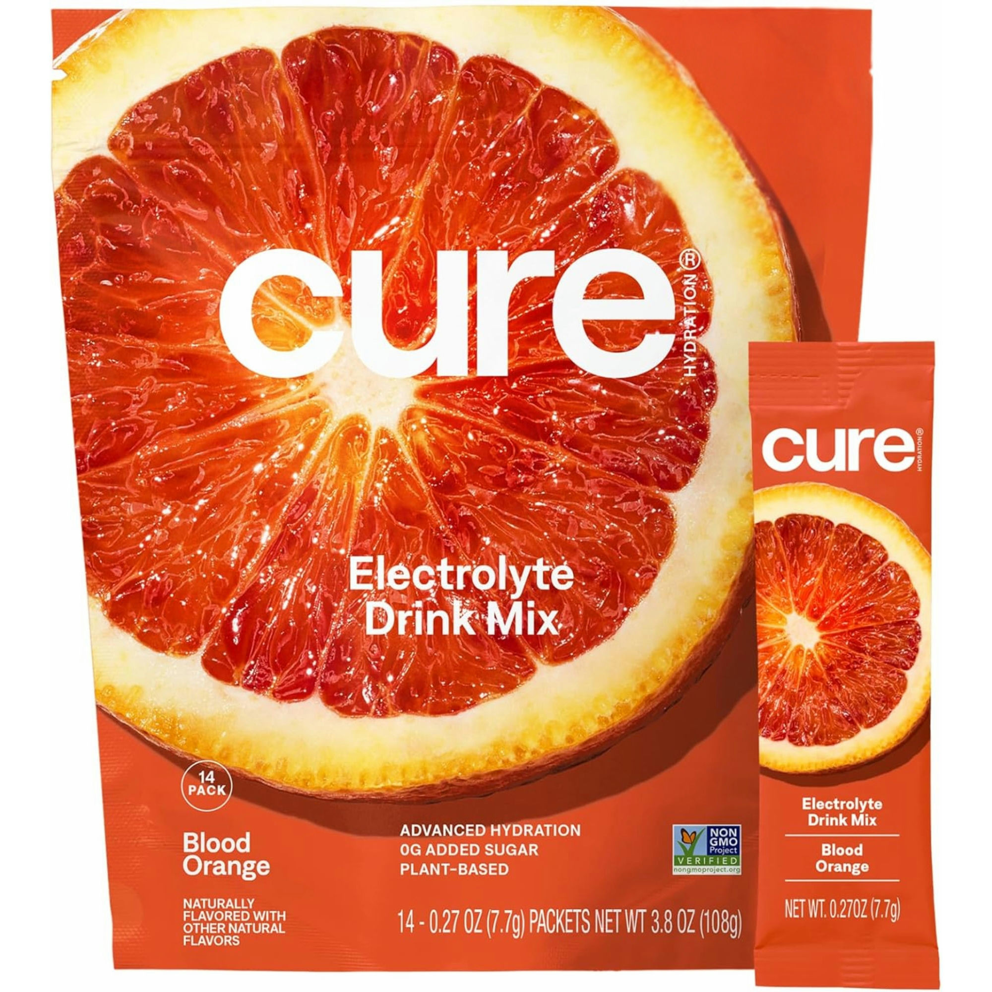 Cure Hydration Electrolyte Drink Mix, Blood Orange
