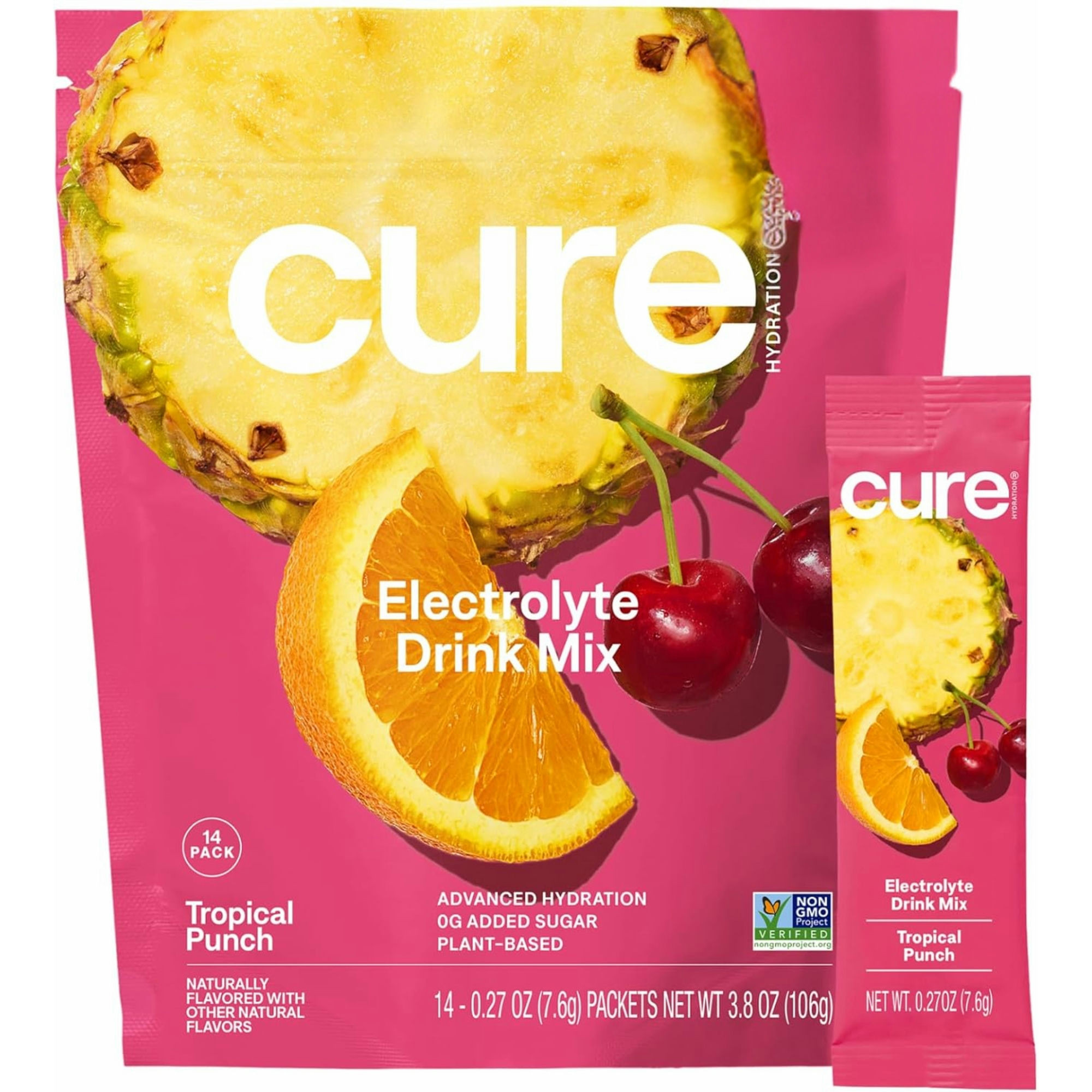 Cure Hydration Electrolyte Drink Mix, Tropical Punch
