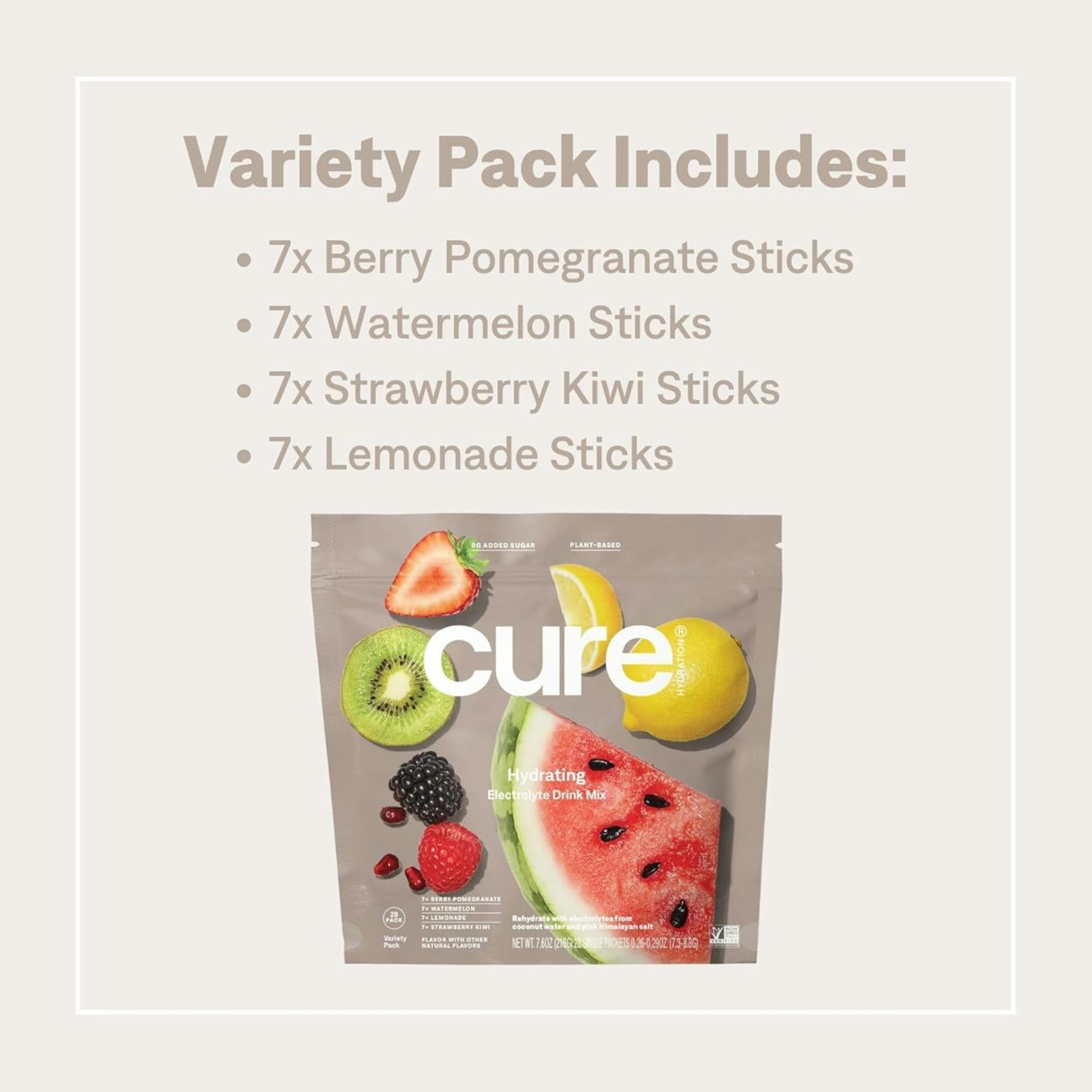 Cure Hydration Electrolyte Drink Mix, Classic Variety Pack
