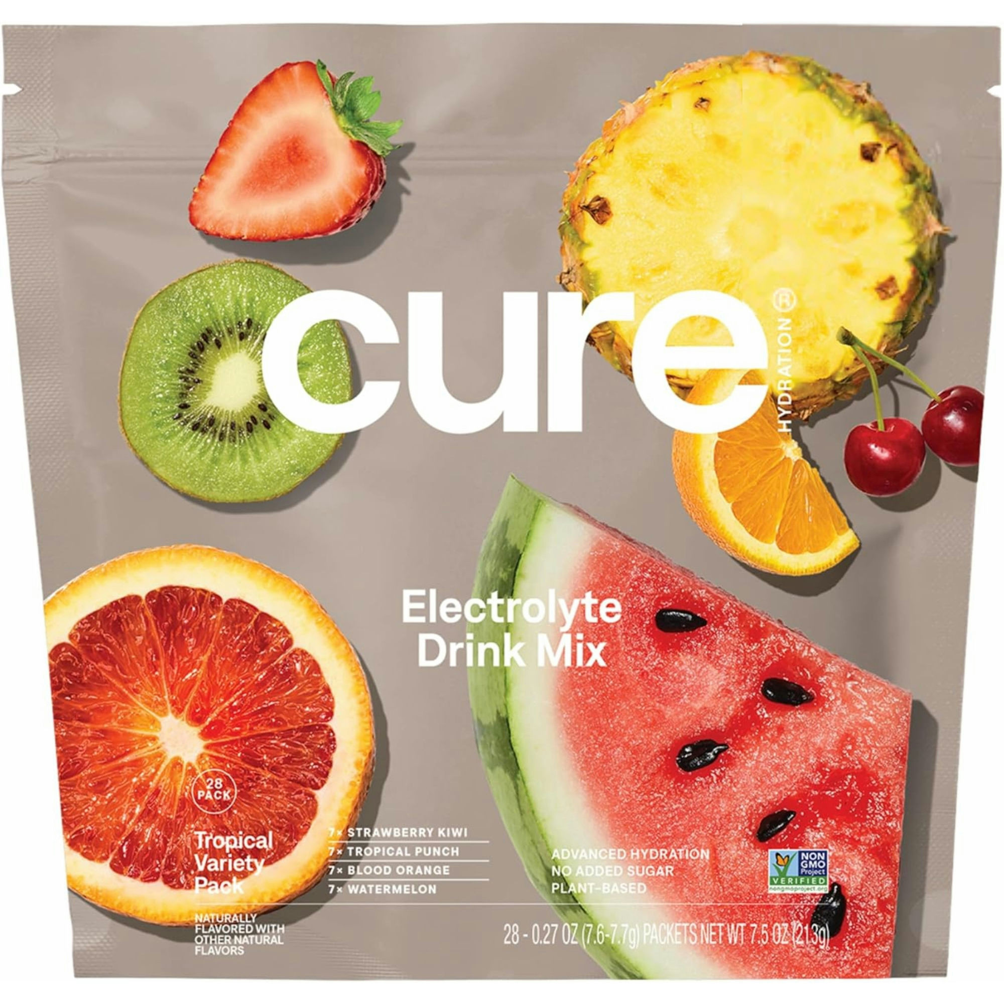 Cure Hydration Electrolyte Drink Mix, Tropical Variety Pack