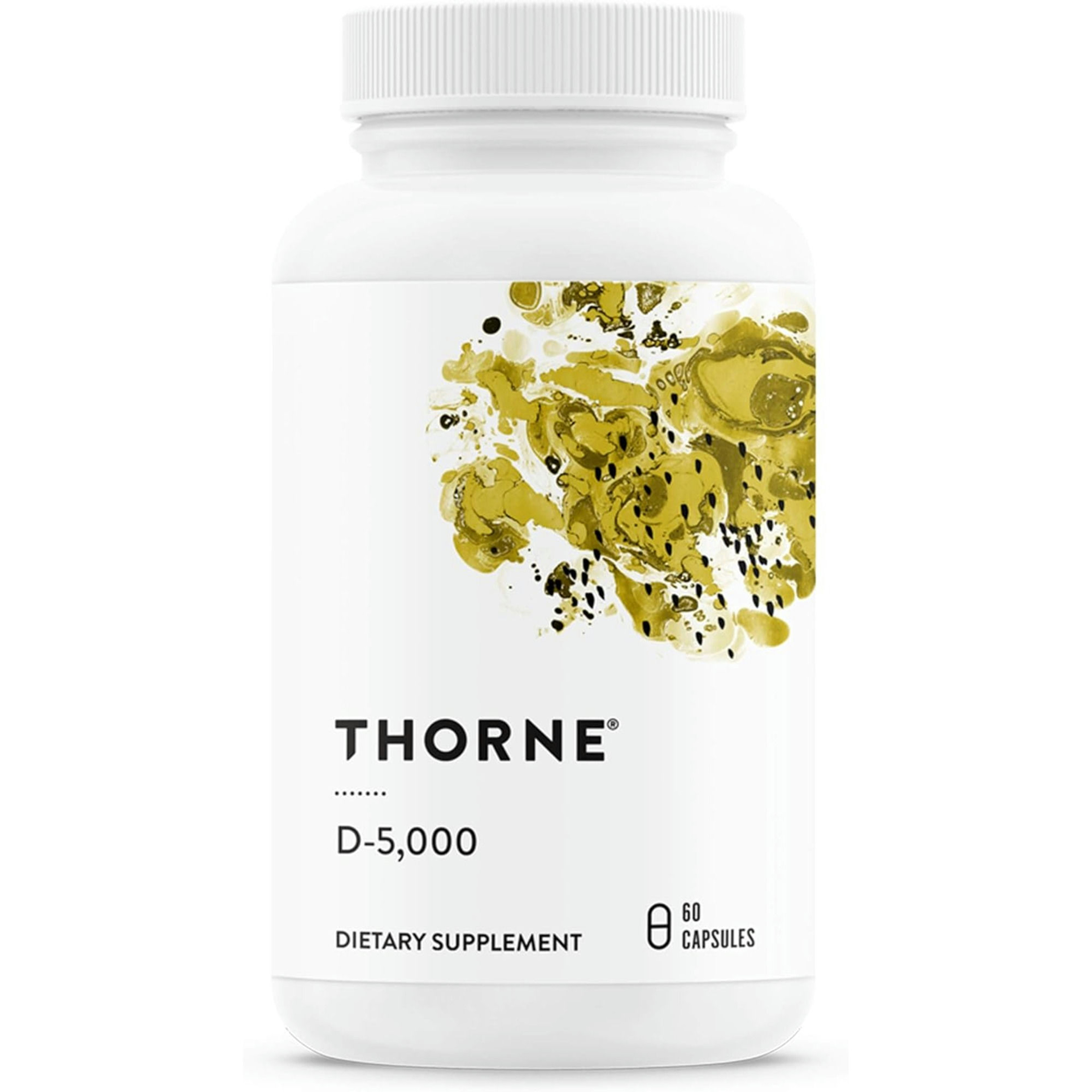 Thorne Vitamin D-5,000 Dietary Supplement, 125 mcg