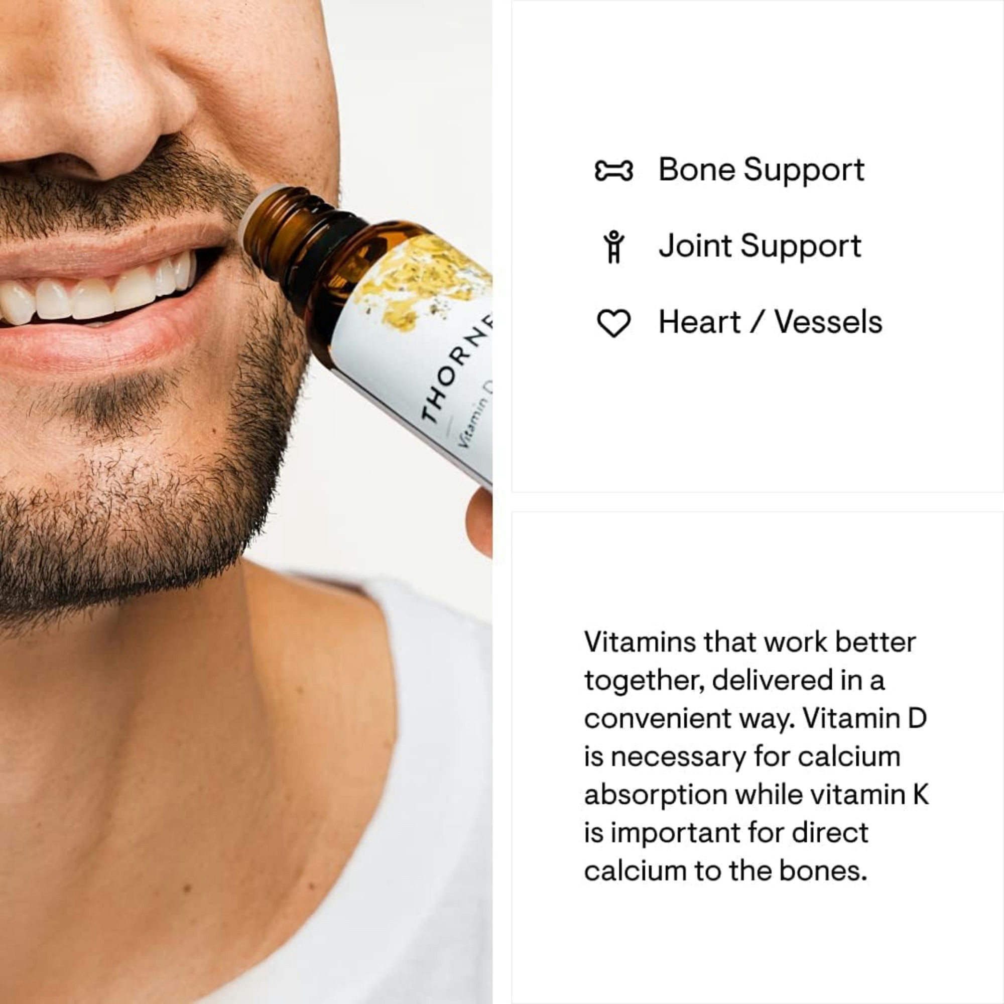 Thorne Vitamin D + K2 Liquid Dietary Supplement