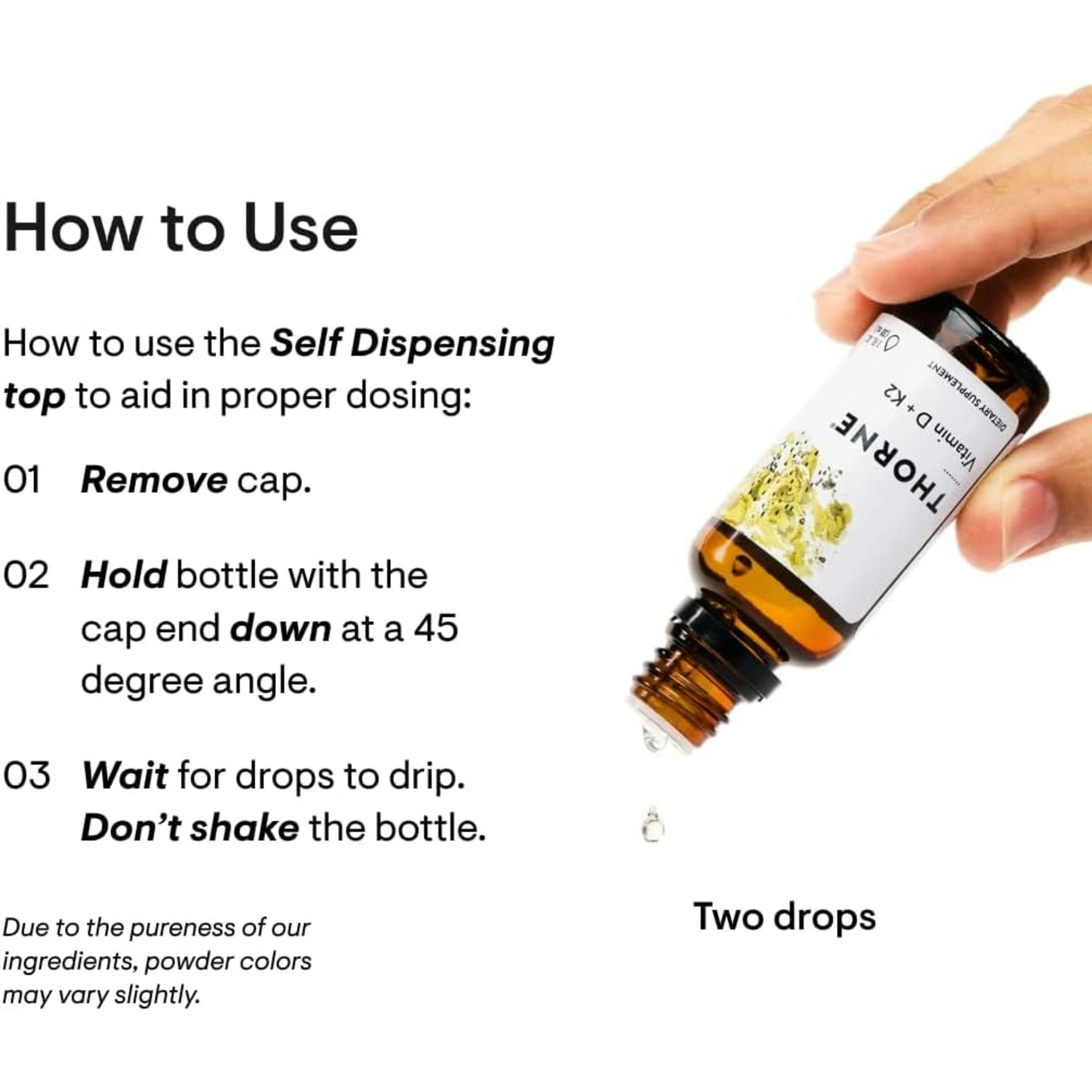 Thorne Vitamin D + K2 Liquid Dietary Supplement