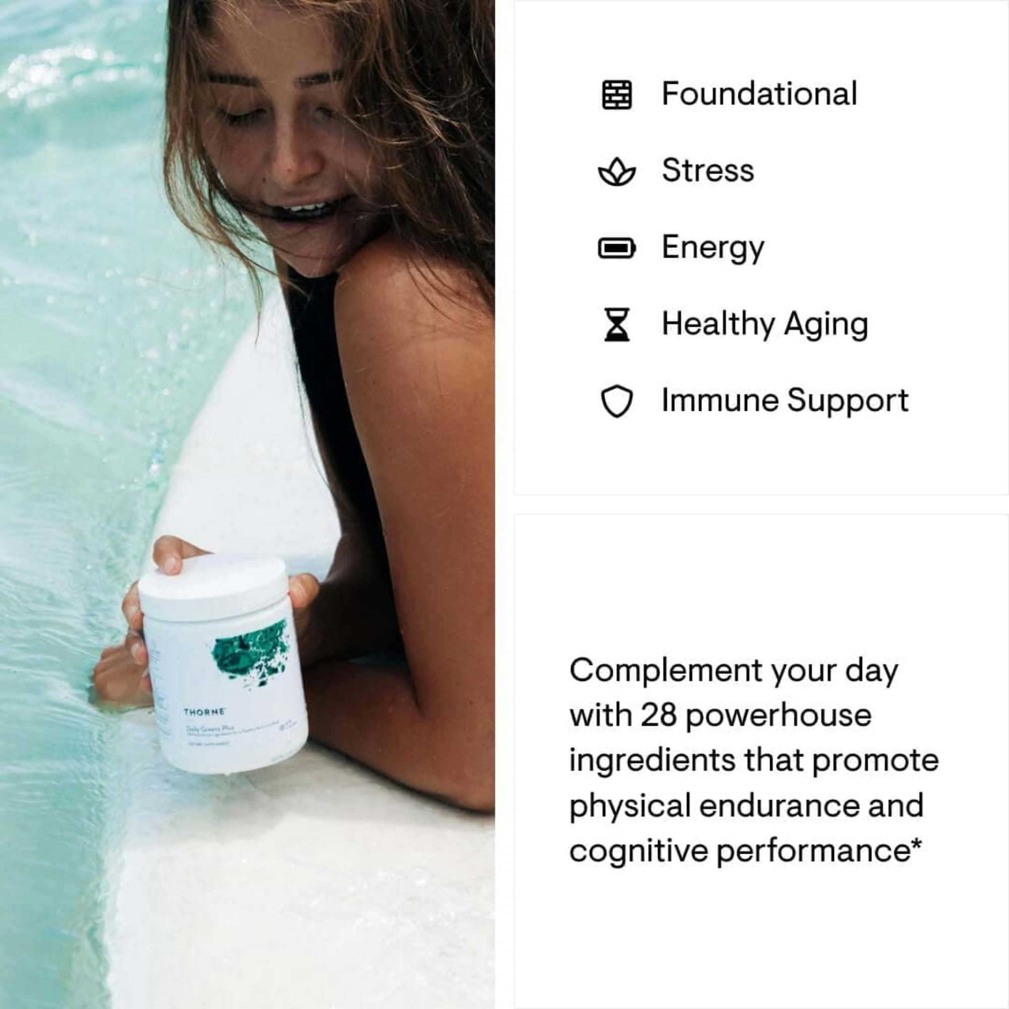 Thorne Daily Greens Plus Dietary Supplement