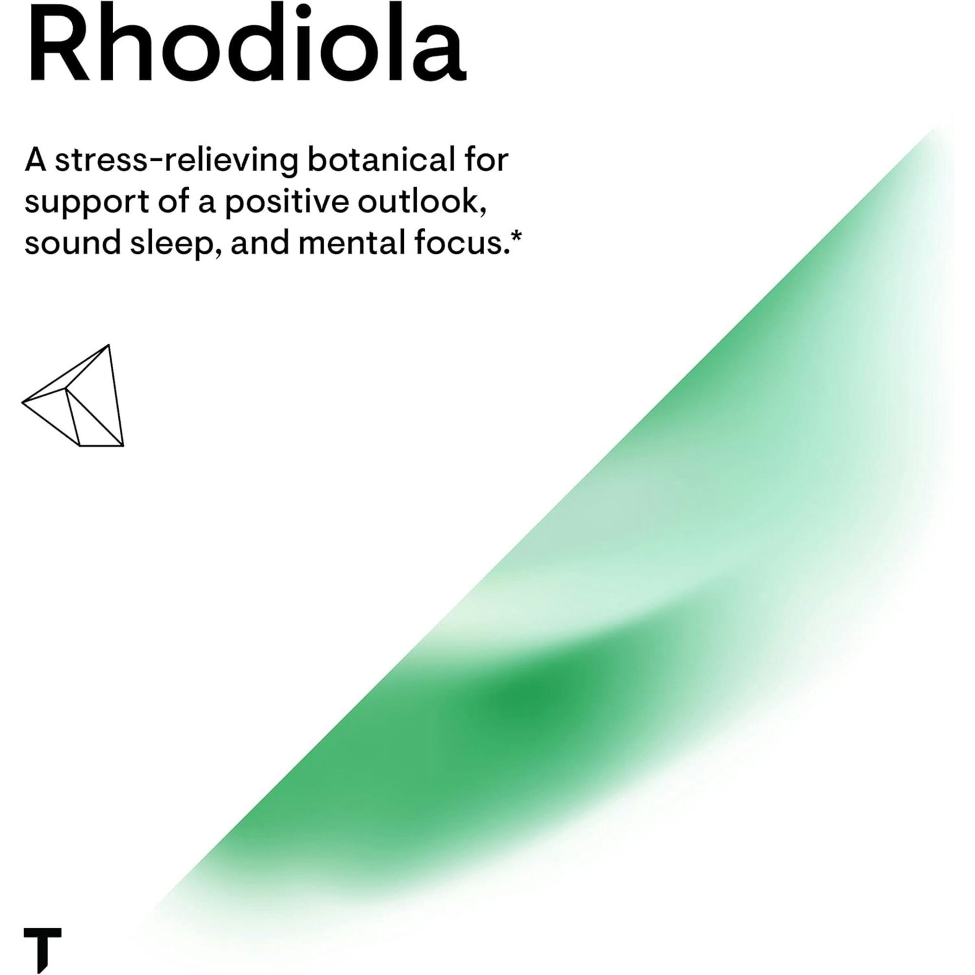 Thorne Rhodiola Dietary Supplement, 100 mg