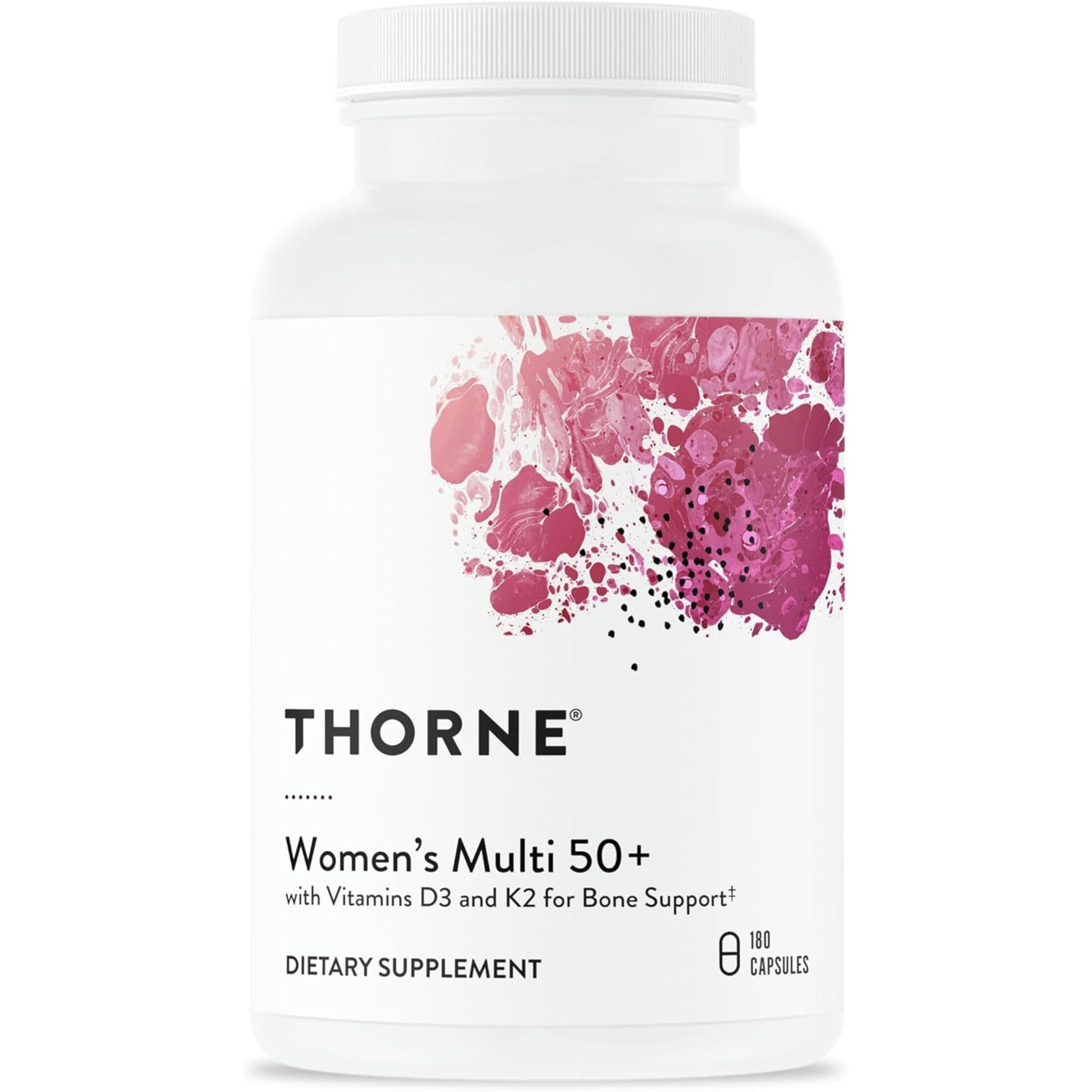 Thorne Women's Multi 50+ with Vitamins D3 and K2 for Bone Support Dietary Supplement